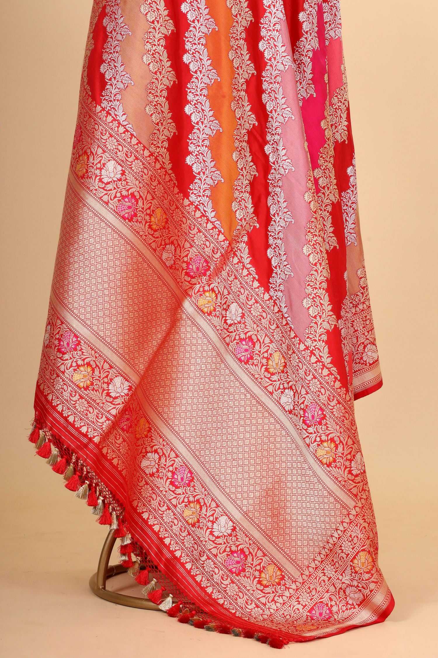 Rangkaat Pure Katan Silk Banarasi Handloom Dupatta