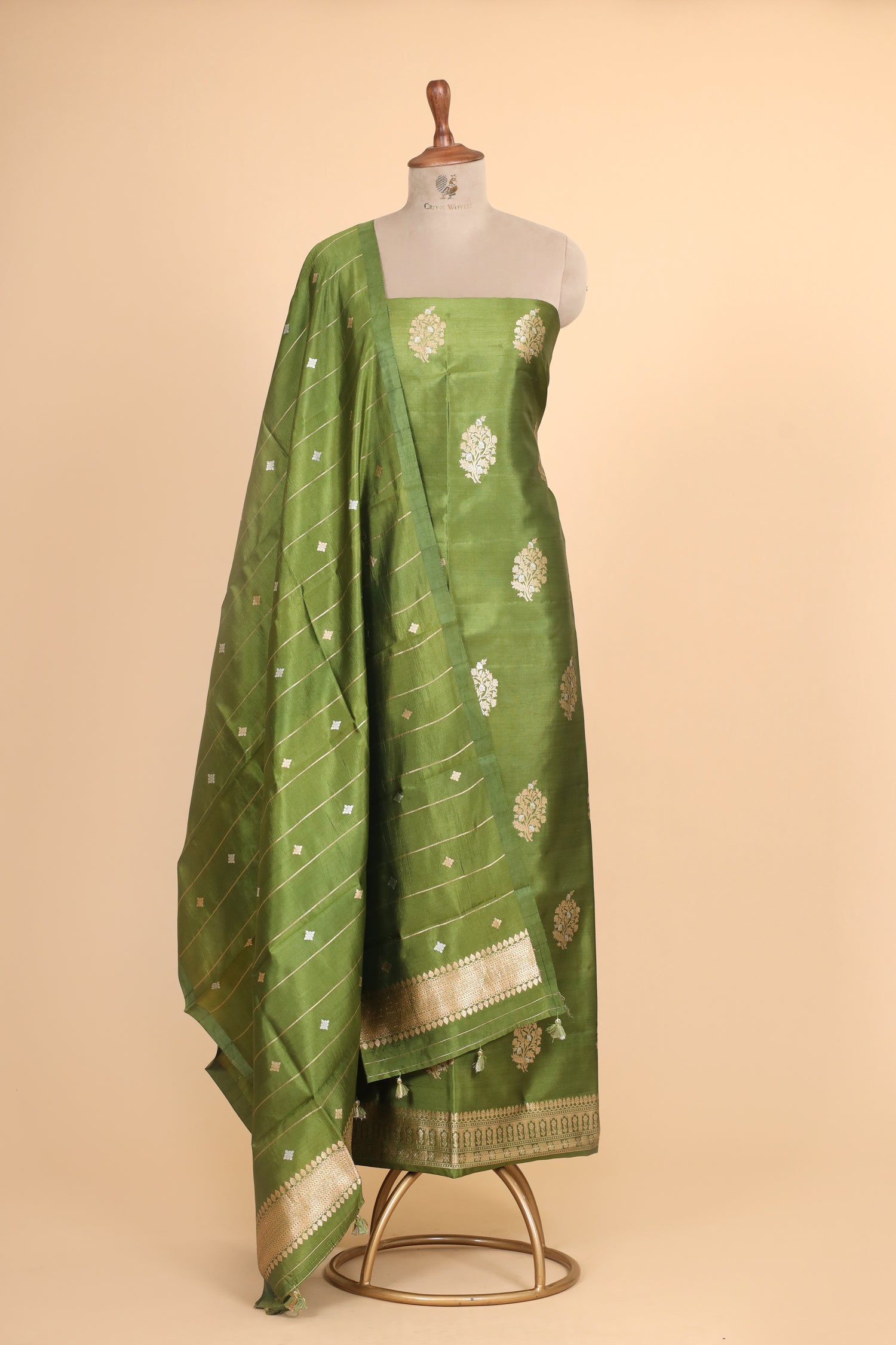 Leaf Green Soft Silk Suit Set
