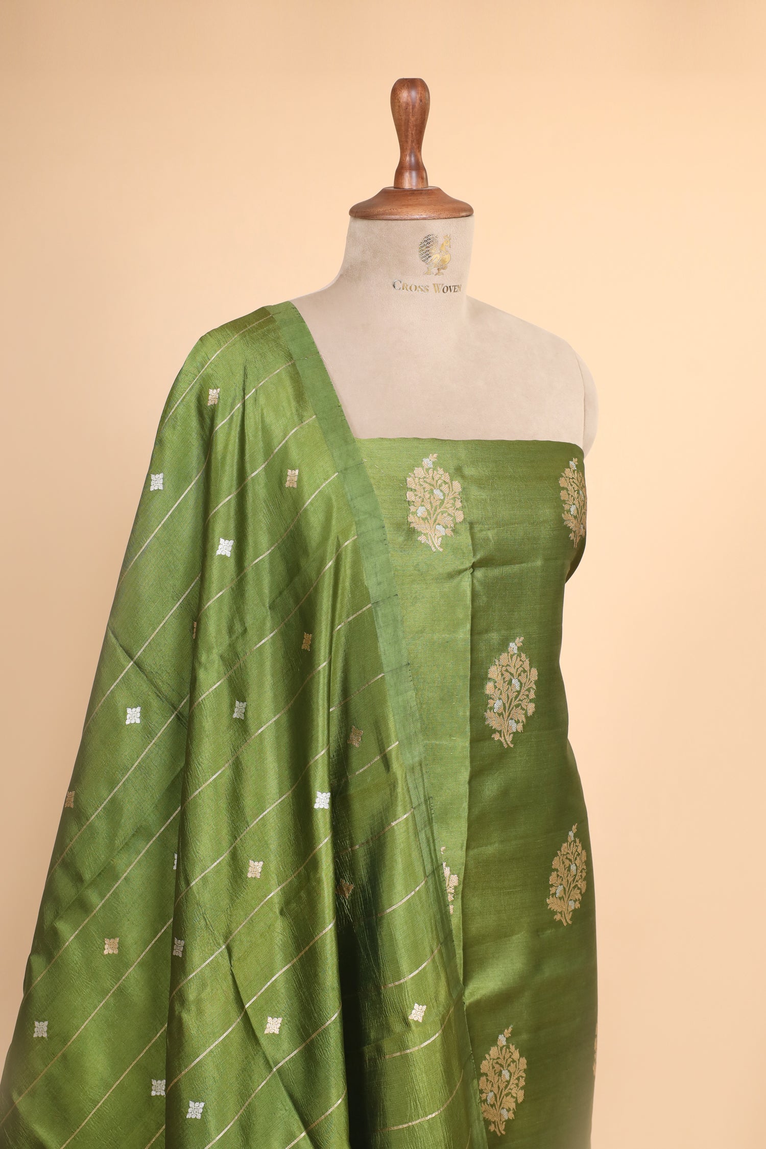 Leaf Green Soft Silk Suit Set
