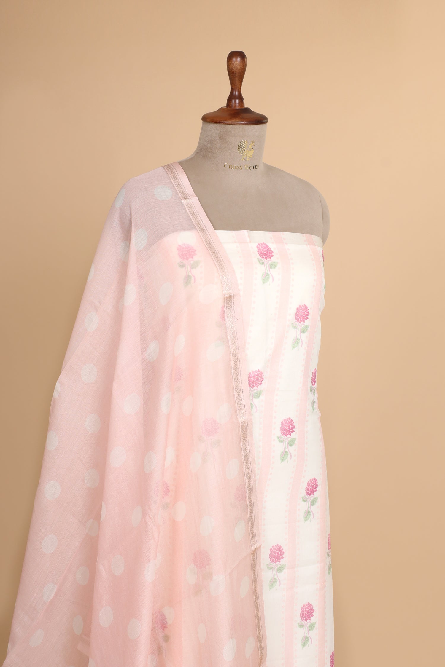 Baby Pink Pure Mul Cotton Suit Set
