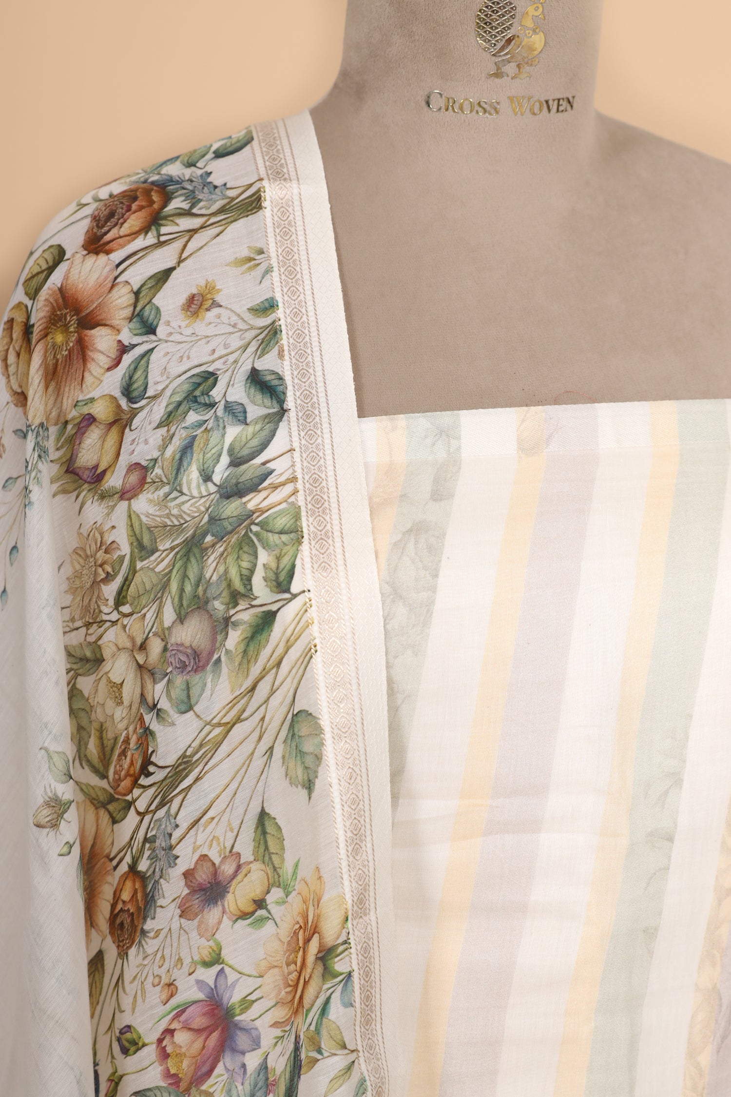 Soft Ivory Pure Mul Cotton Suit Set