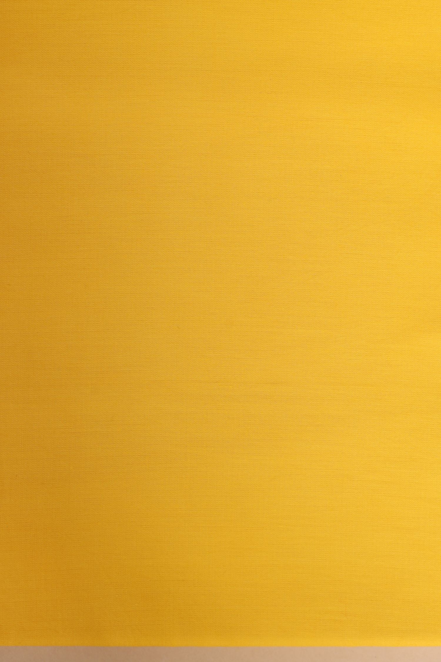 Sunshine Yellow Premium Cotton Banarasi Suit With Organza Dupatta