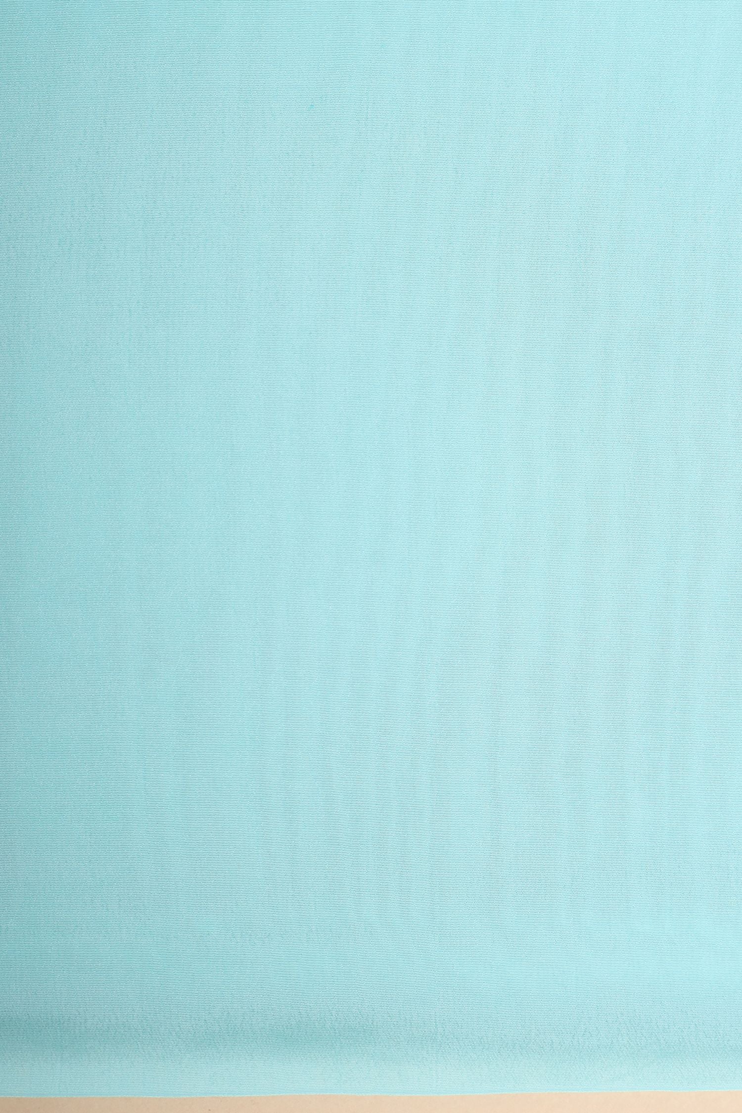 Sky Blue Georgette Suit Set With Rangkaat Dupatta