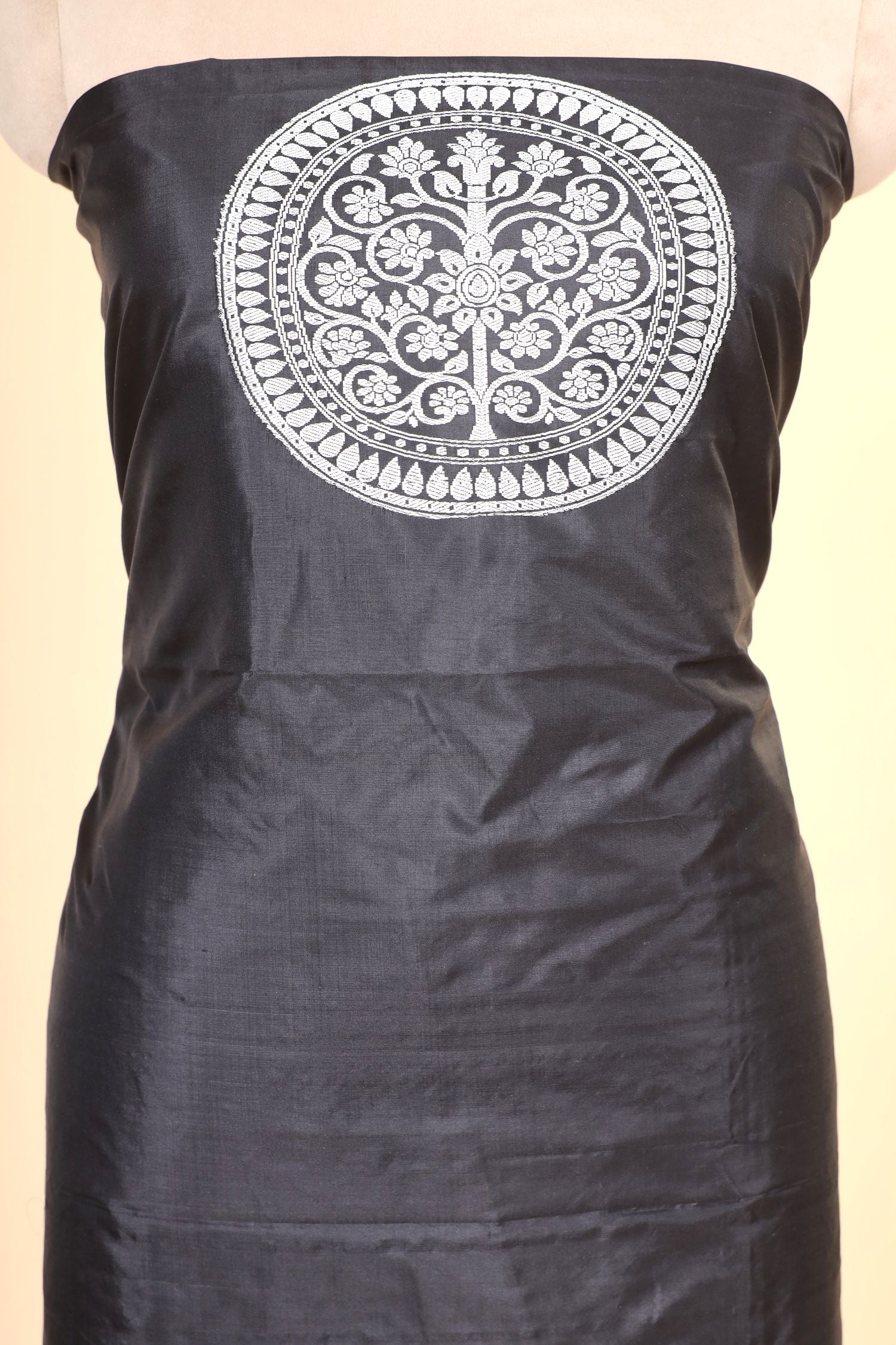 Jet Black Katan Silk Co-ord Set