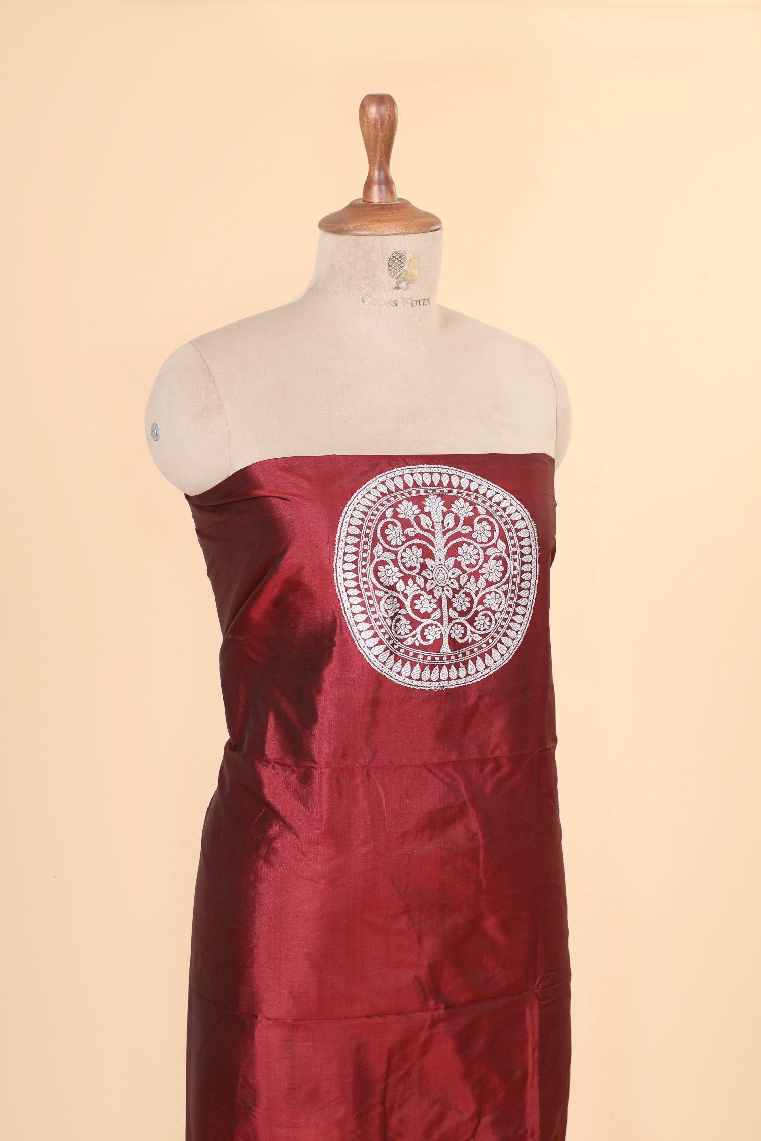Deep Maroon Katan Silk Co-ord Set