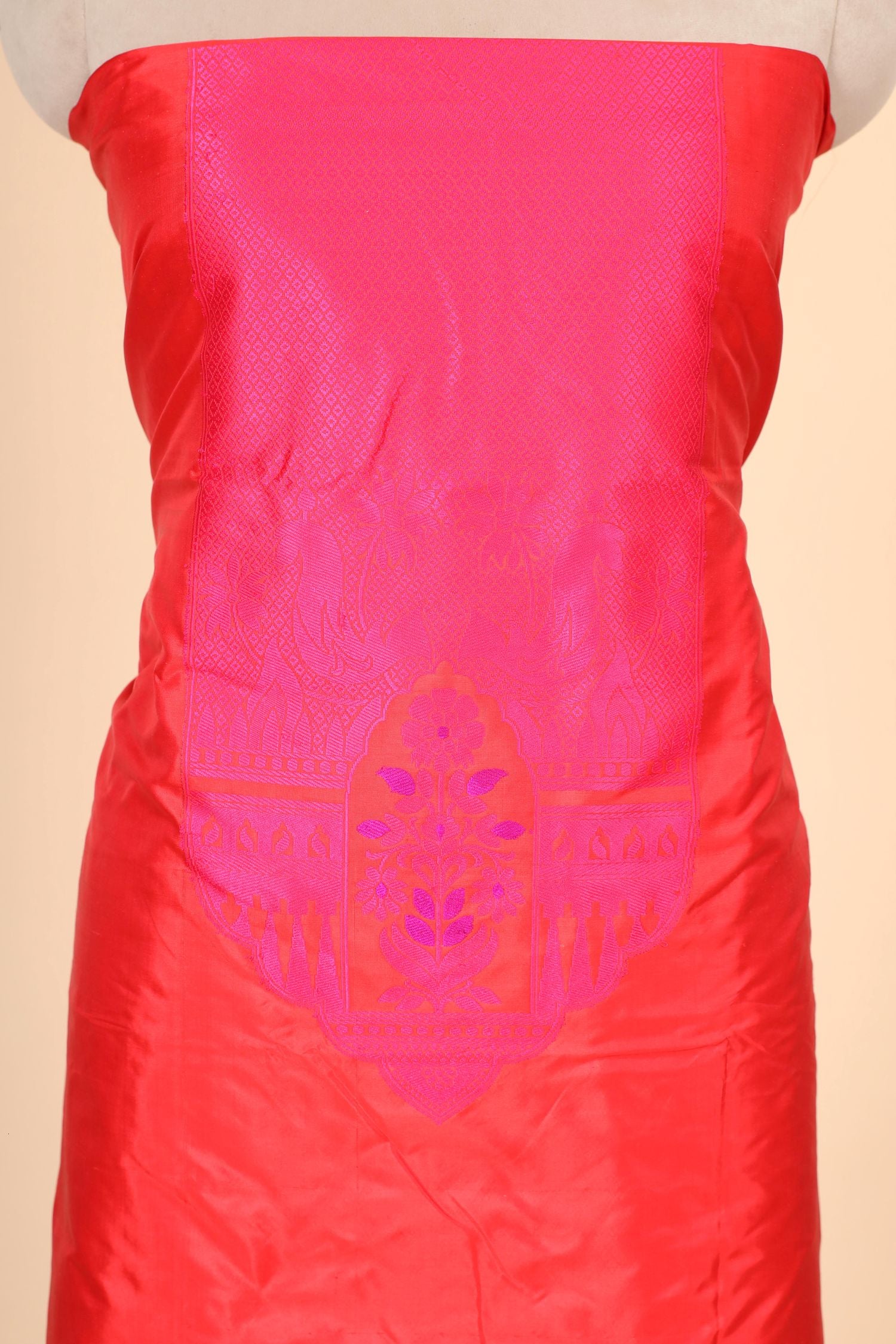 Red Katan Silk Co-ord Set