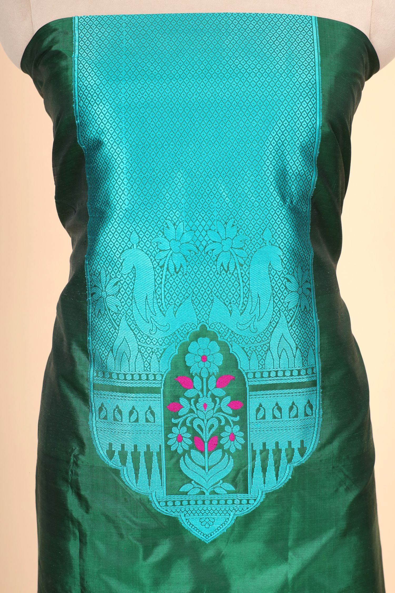 Emerald Green Katan Silk Co-ord Set