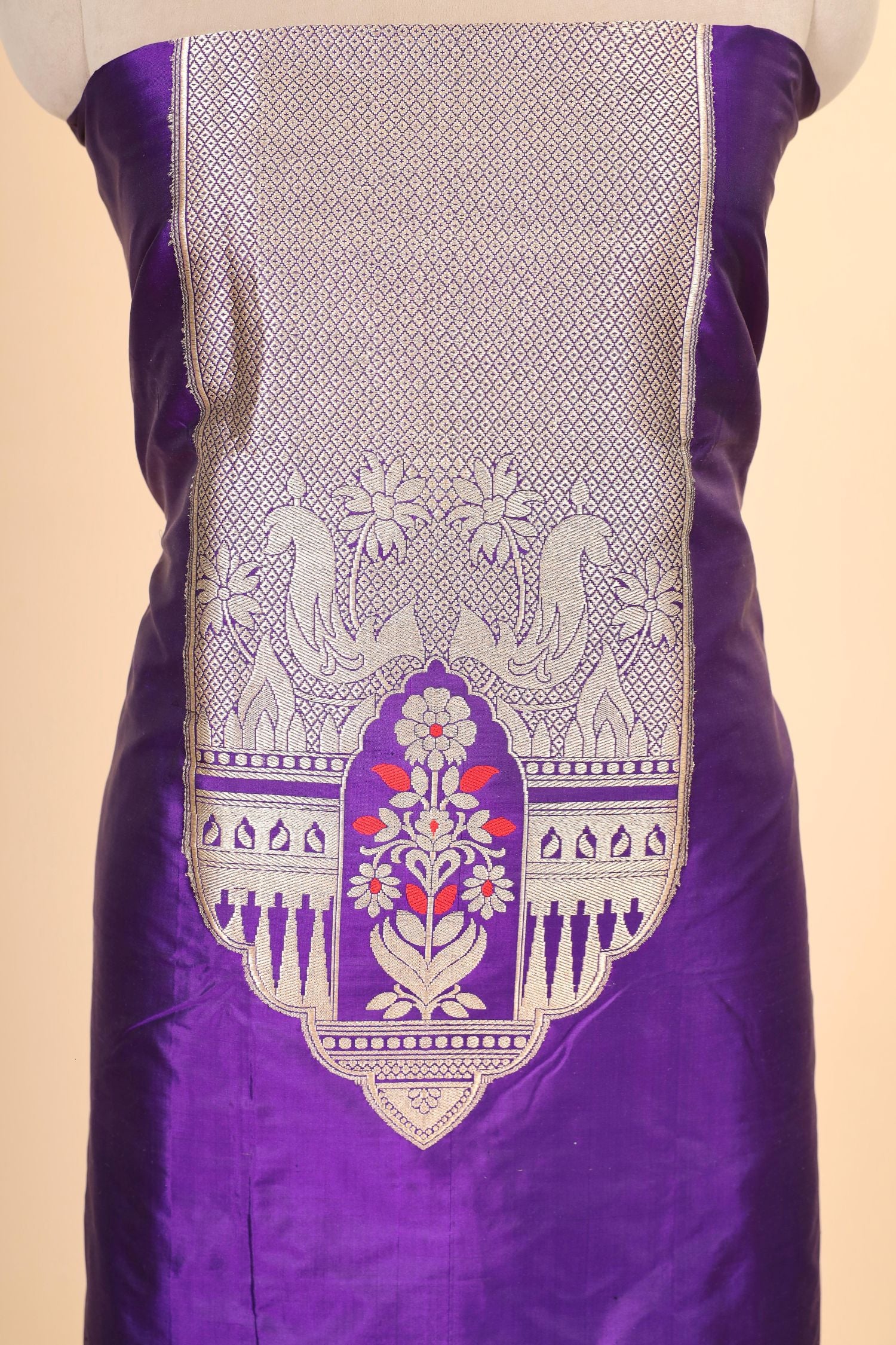Purple Katan Silk Co-ord Set