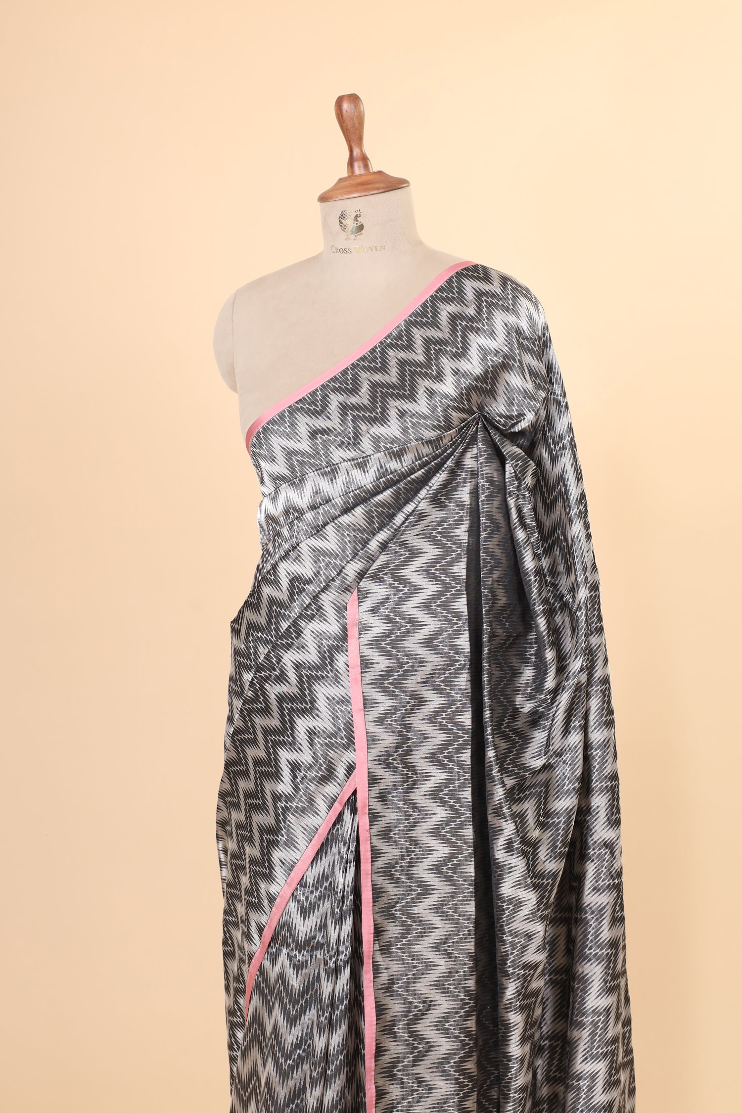 Black Handwoven Pure Banarasi Katan Silk Saree