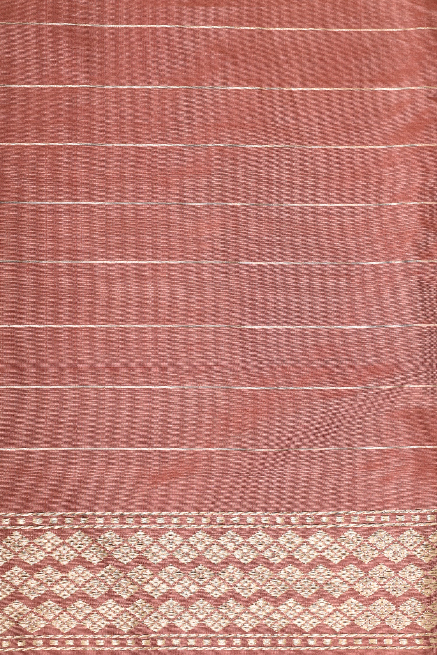 Dusty Rose Pink Handwoven Pure Banarasi Katan Silk Saree