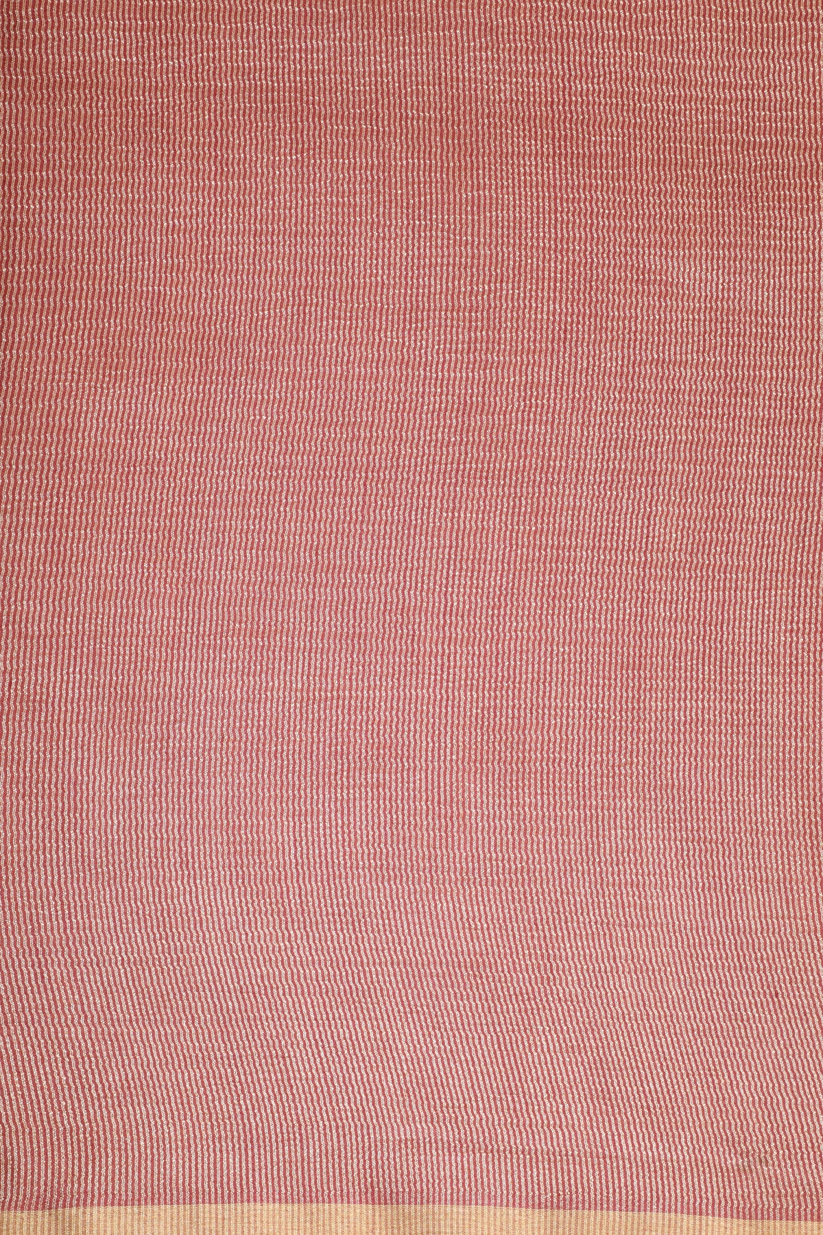Dusty Rose Gold Zari Striped Munga Silk Saree