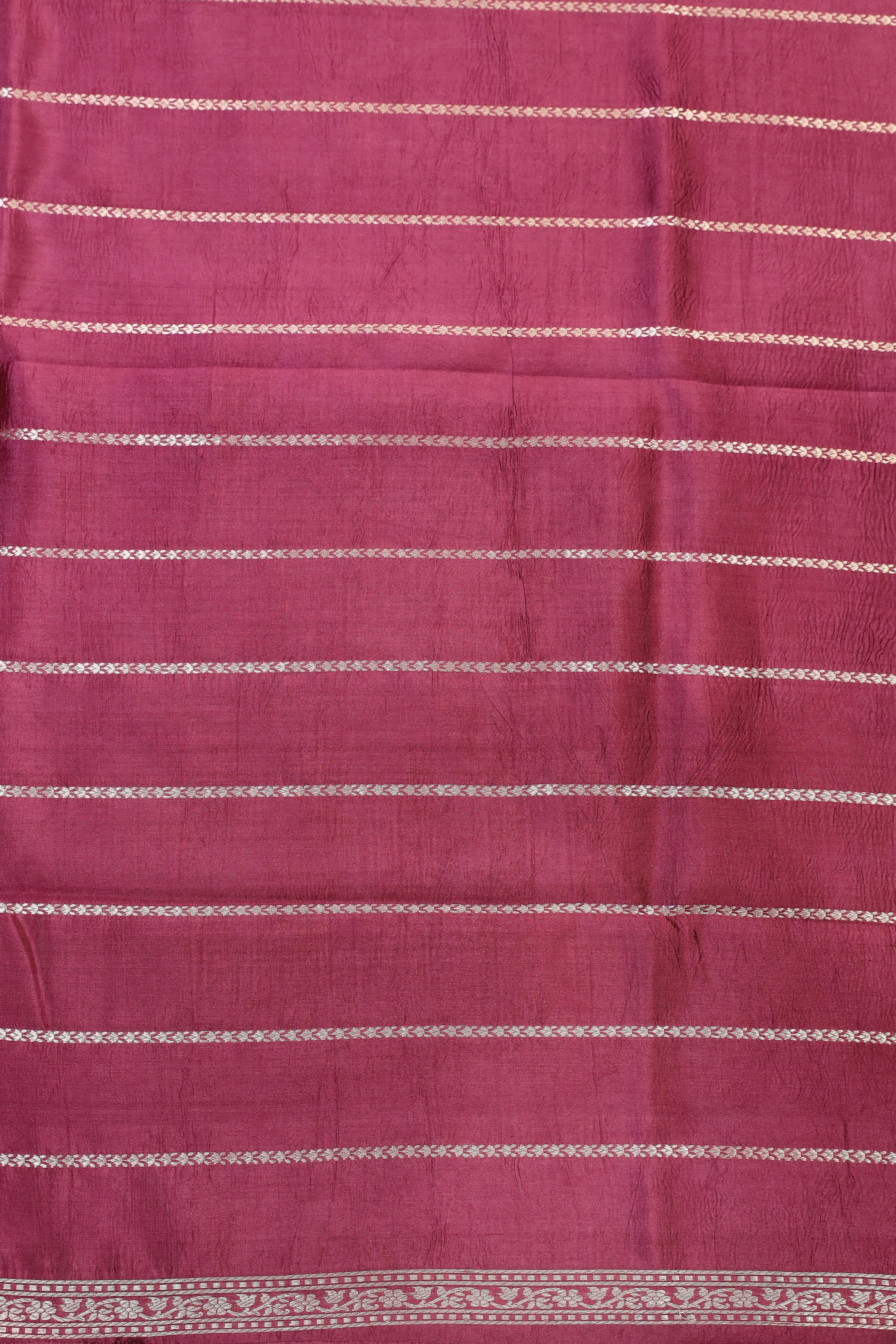Burgundy Maroon Handwoven Pure Banarasi Katan Soft Silk Saree