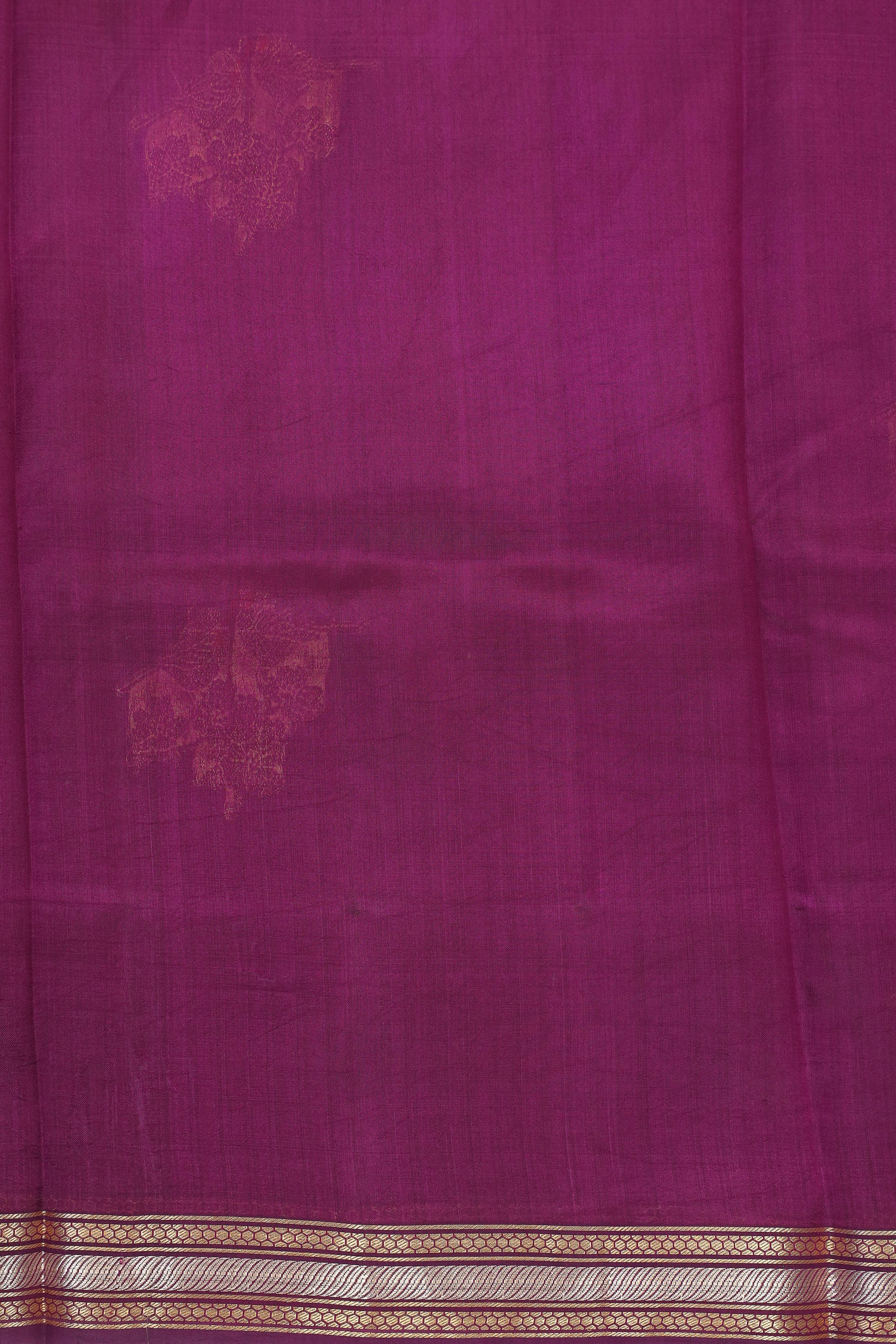 Wine Handwoven Pure Banarasi Soft Silk Saree