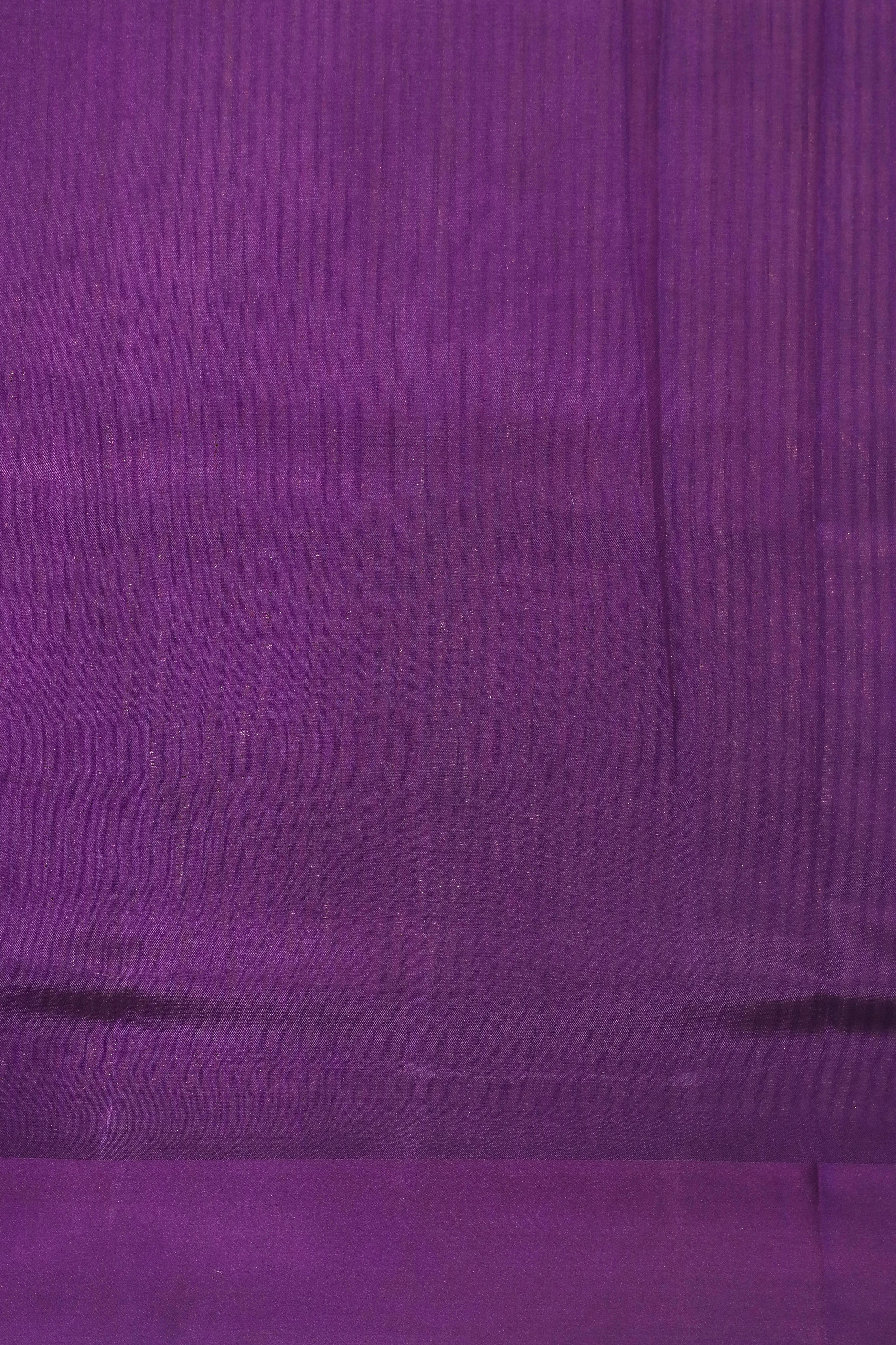 Purple Handwoven Pure Banarasi Soft Silk Saree