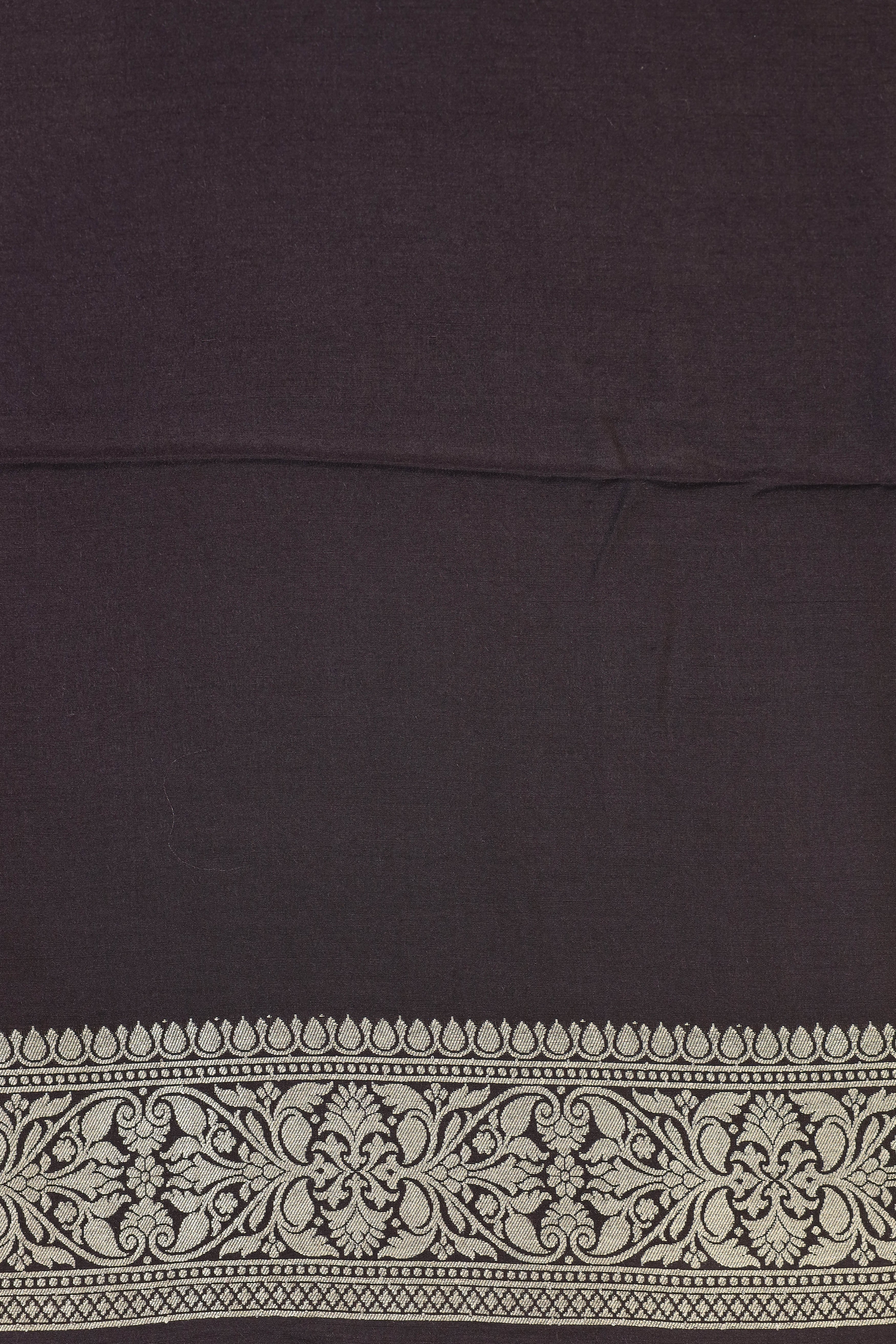 Elegant Moonga Silk Saree with Contemporary Typography Design and Intricate Border