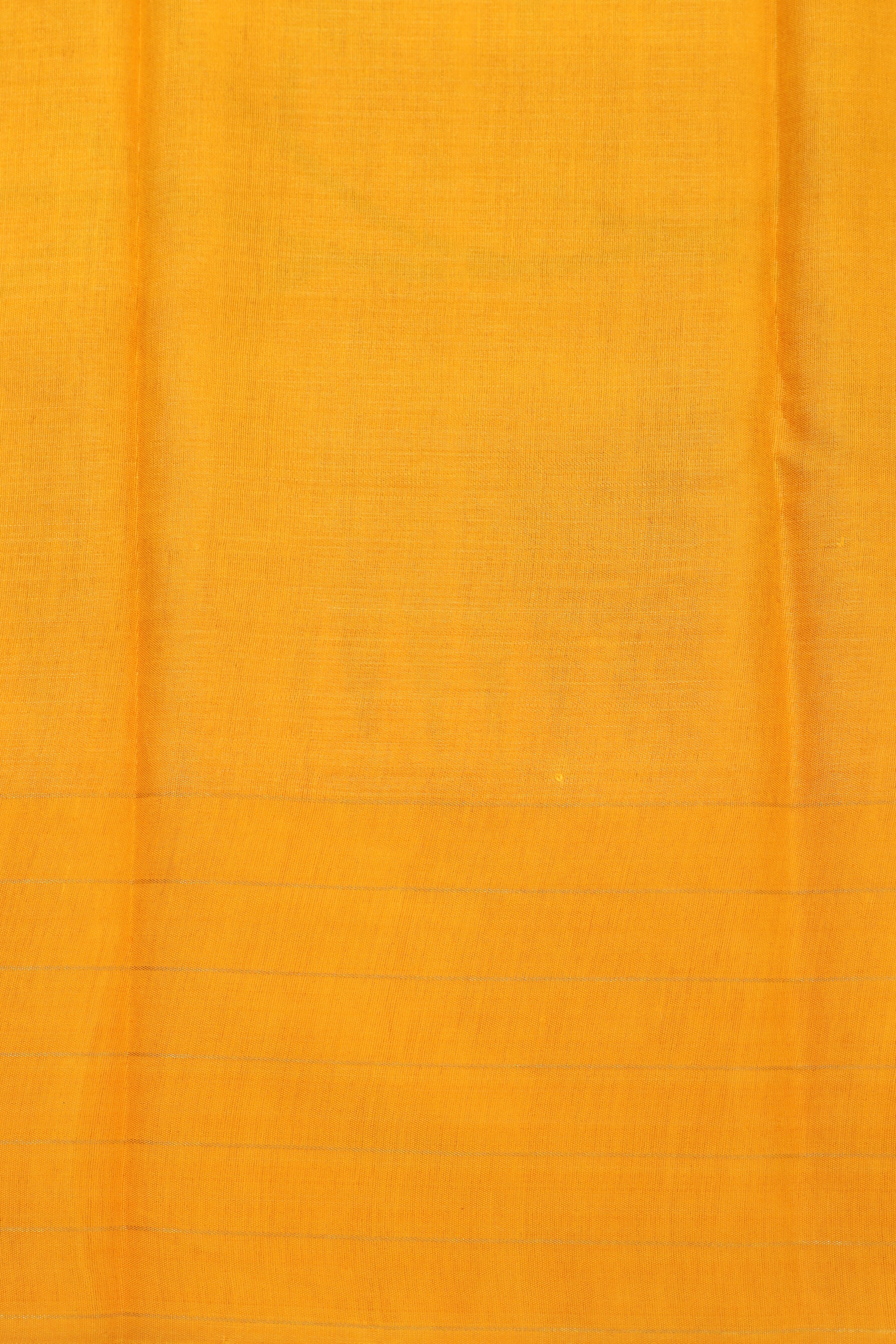 Beige And Yellow Tusser Silk Saree With Handbrush Floral Work
