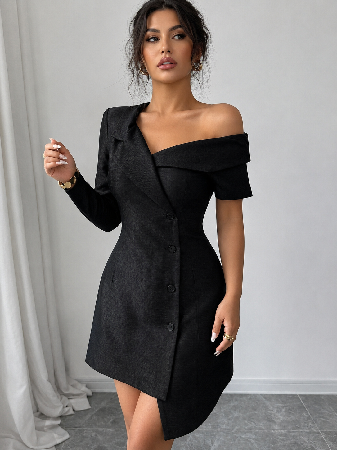 Black Raw Silk Fabric