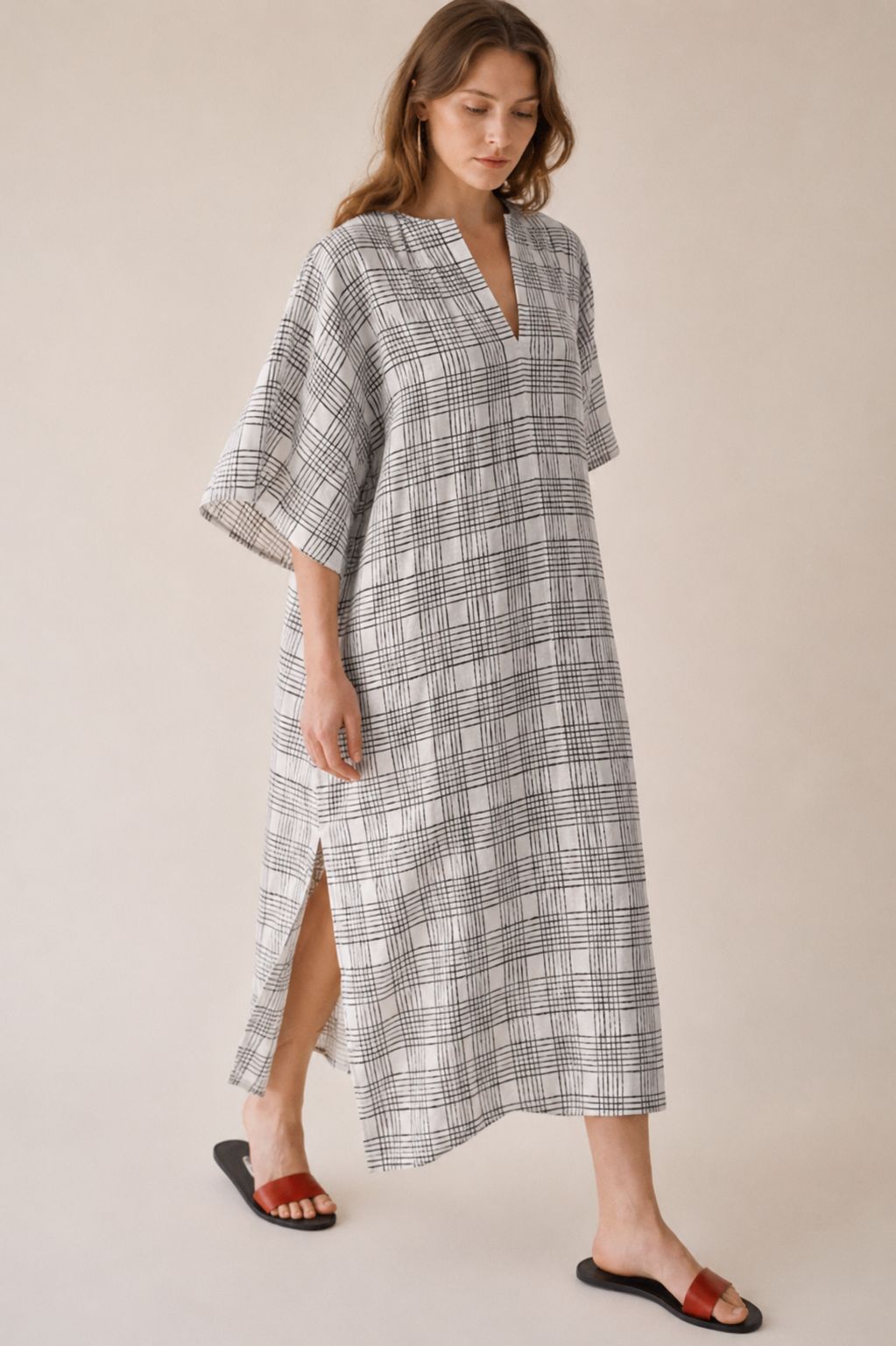 White Chanderi Silk Fabric With Hand Block Print