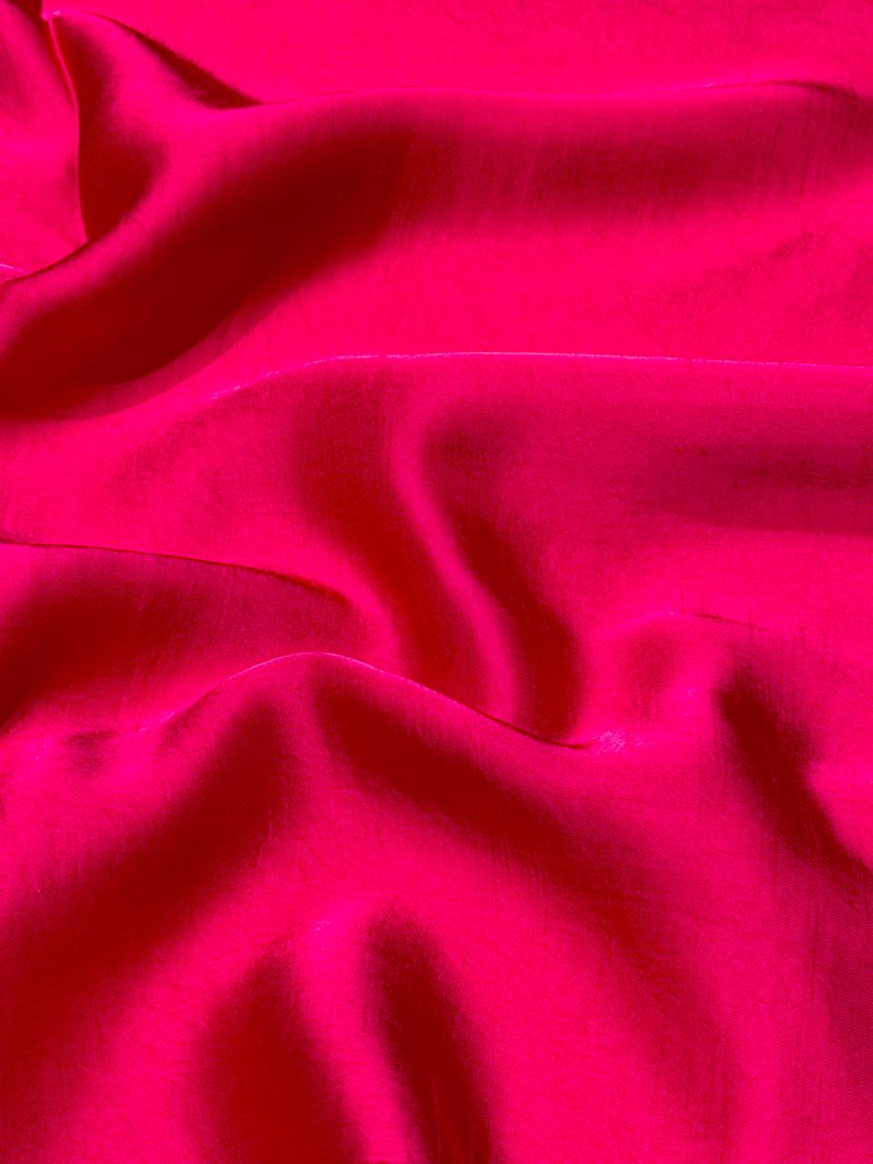 Pink Plain Muslin Silk Fabric