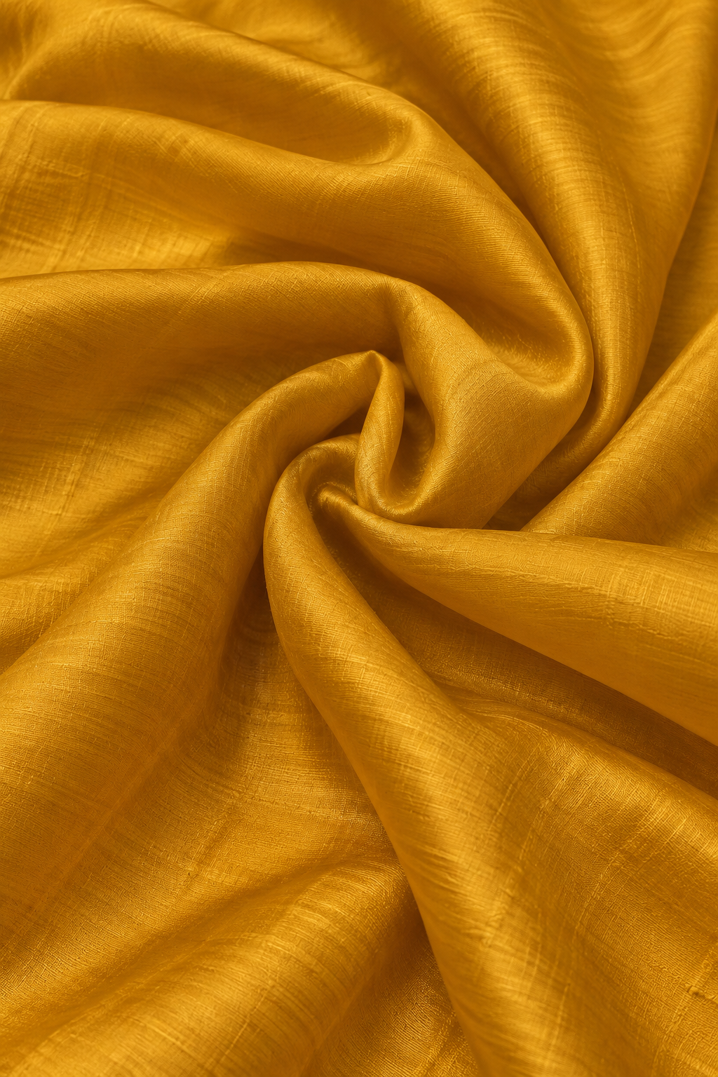 Mustard Plain Pure Chiniya Silk Fabric