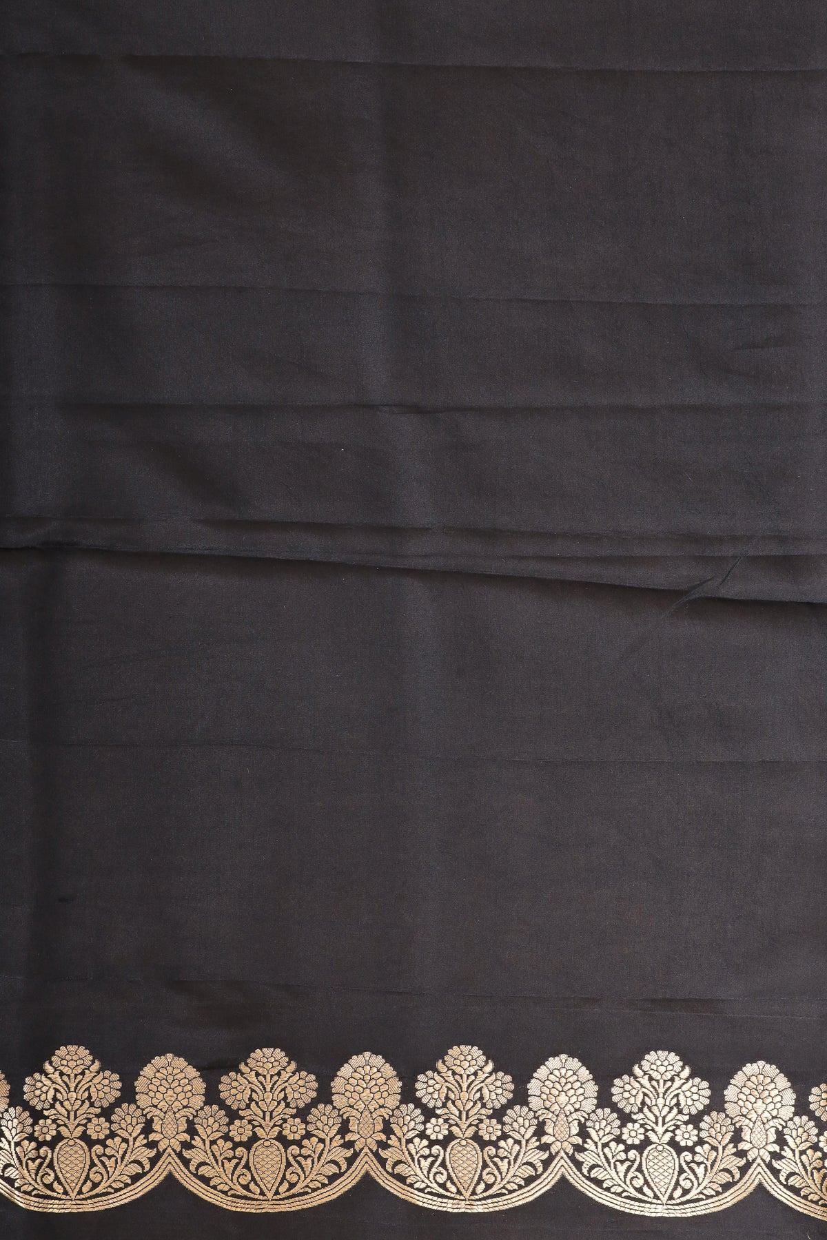 Black Handwoven Pure Banarasi  Soft Silk Saree