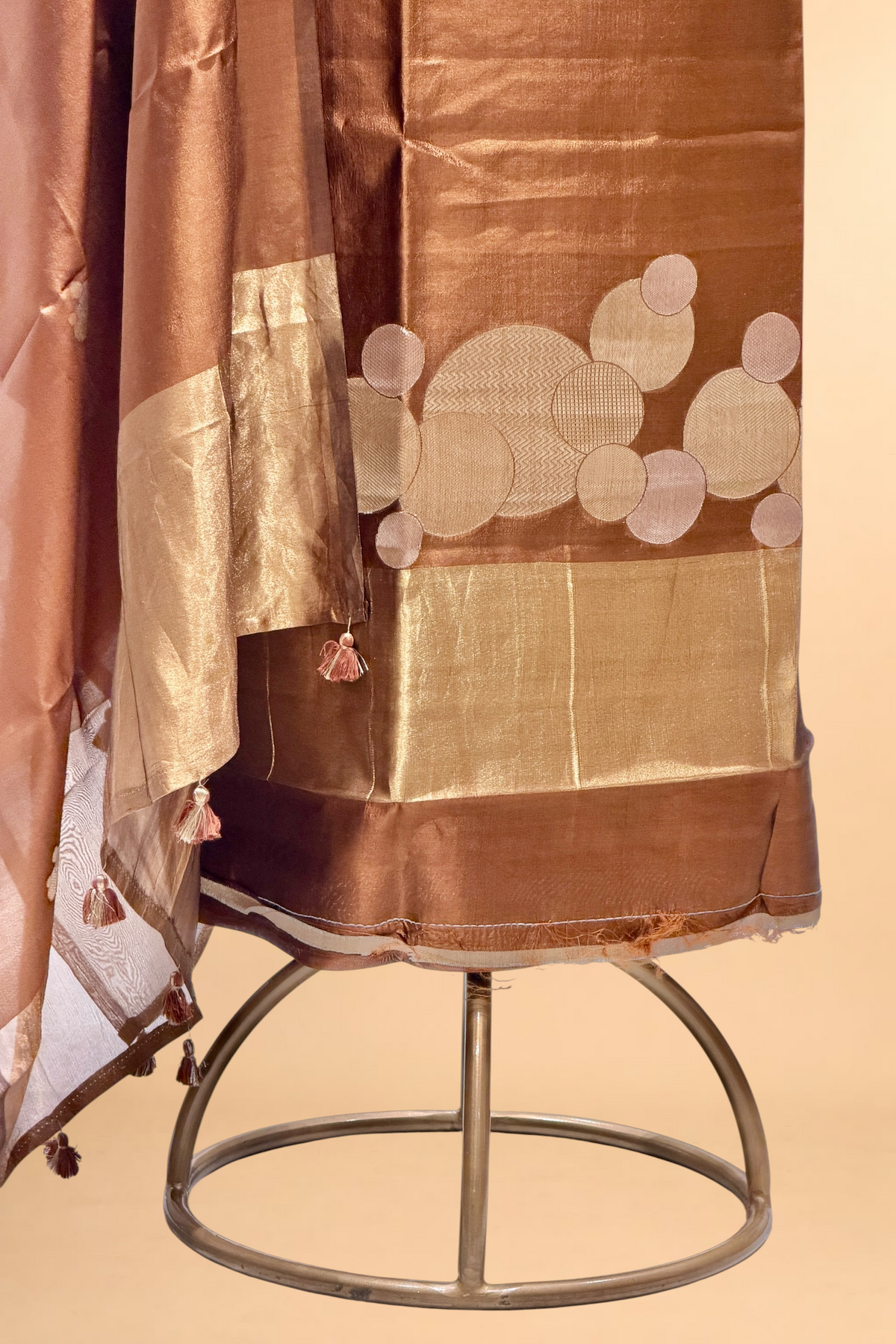 Brown Soft Silk Suit Set