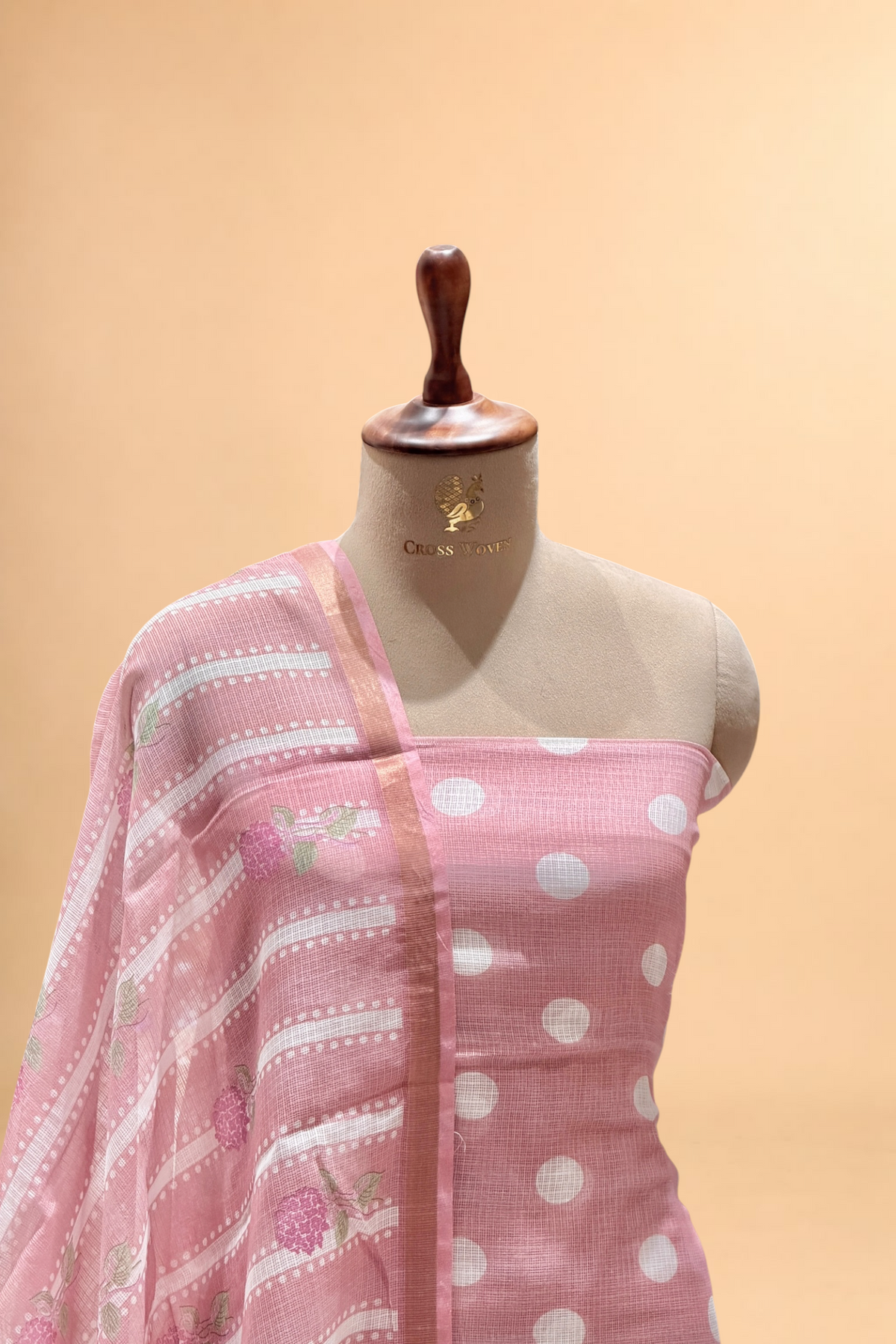 Dusty Rose Pink Pure Kota Silk Suit Sets