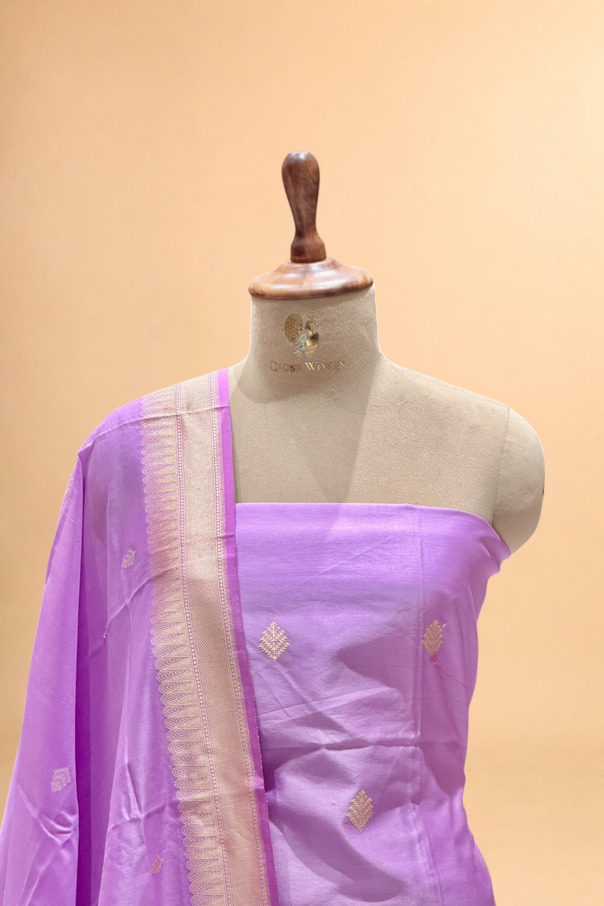 Lavender Purple Premium Cotton Suit Set