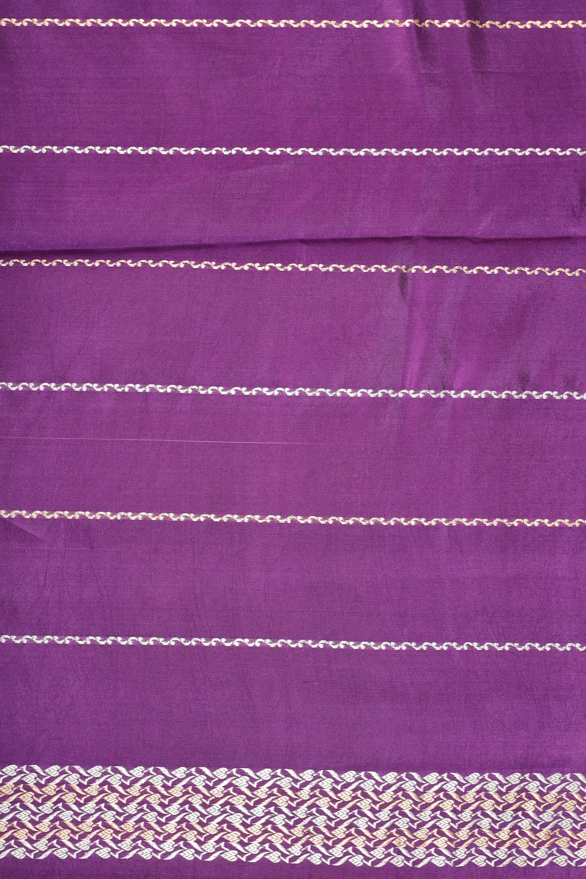 Magenta Purple Handwoven Pure Banarasi Soft Silk Saree