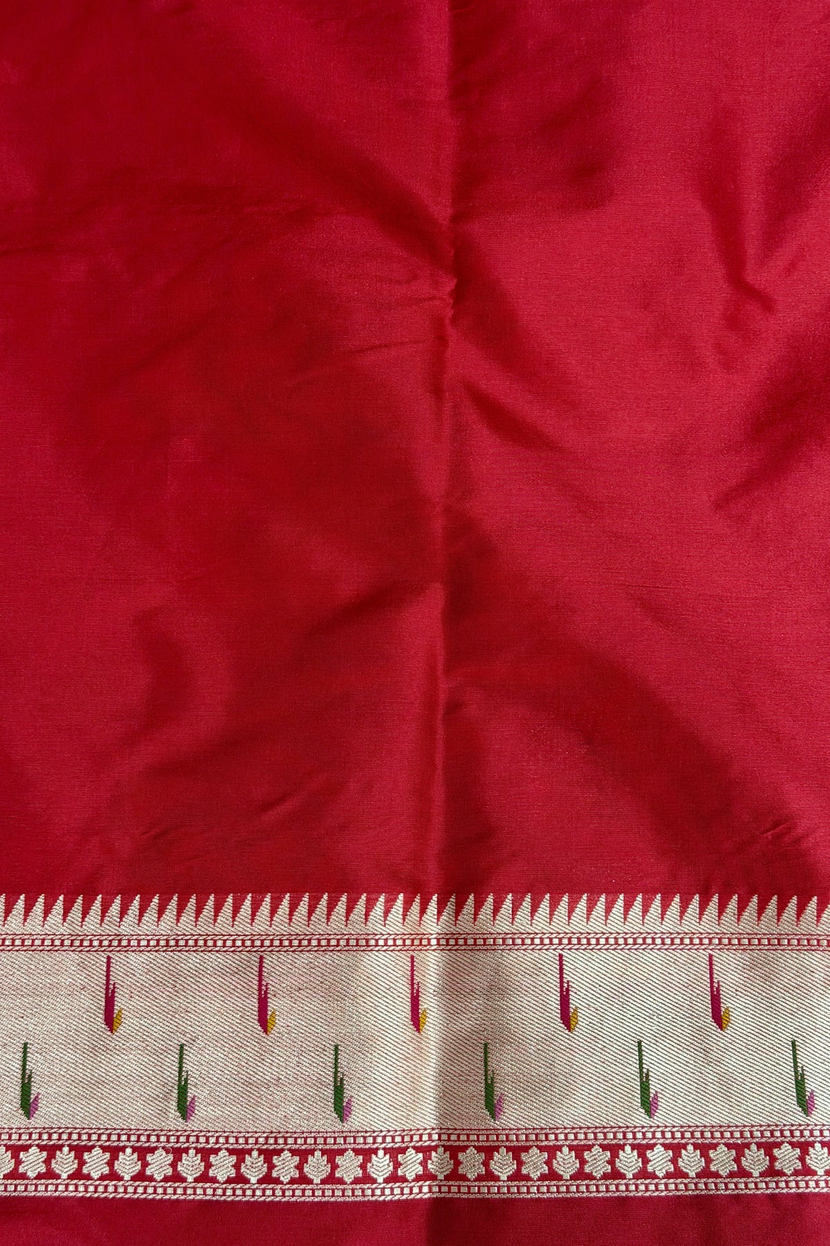 Red Pure Katan Suit Set