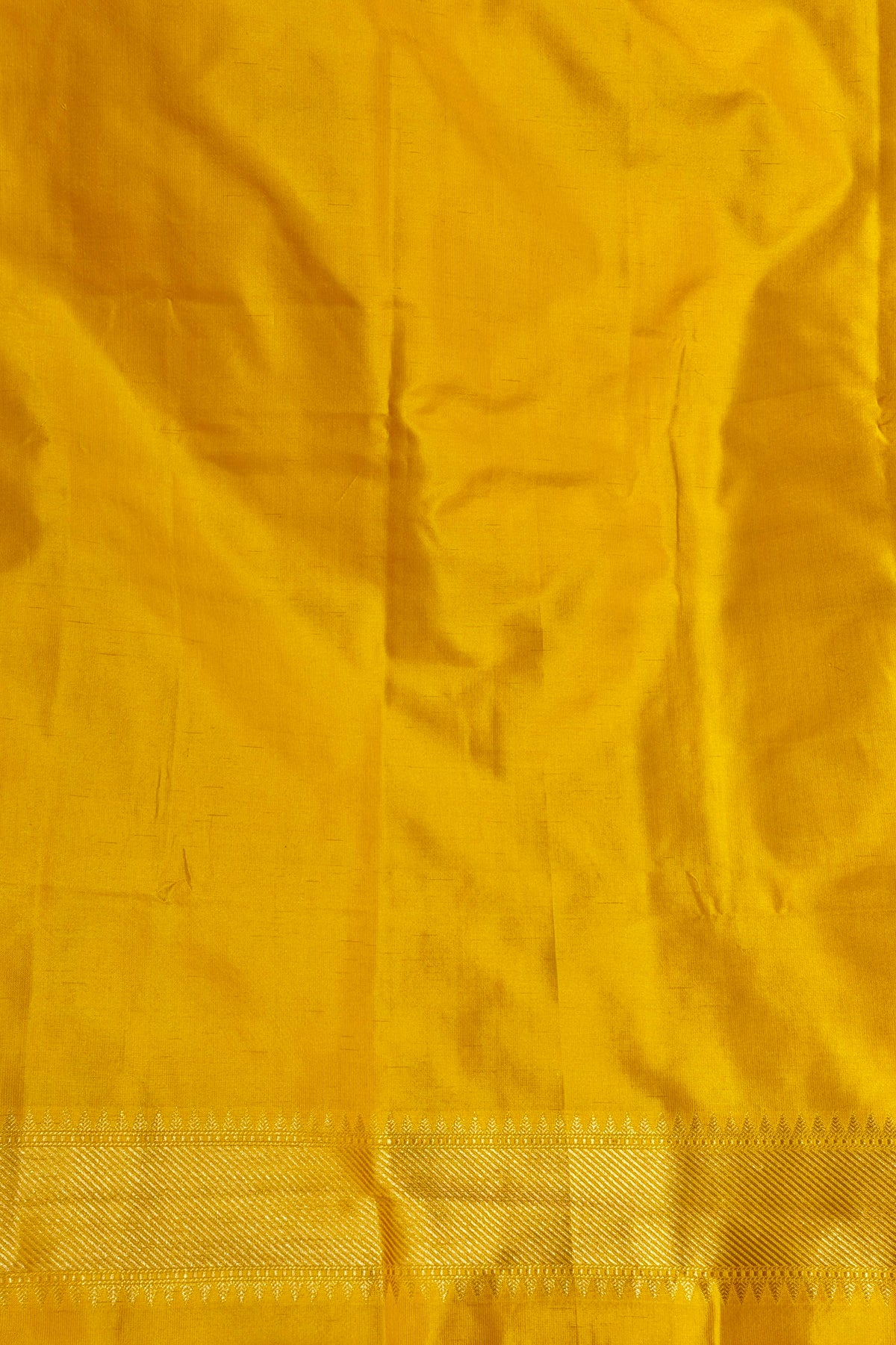 Yellow Pure Katan Suit Set With Pink Dupatta