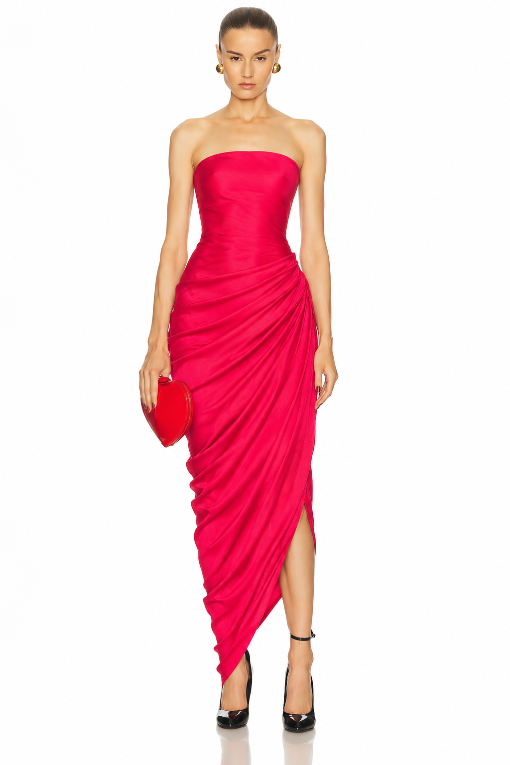 Bright Pink Plain Pure Chiniya Silk Fabric