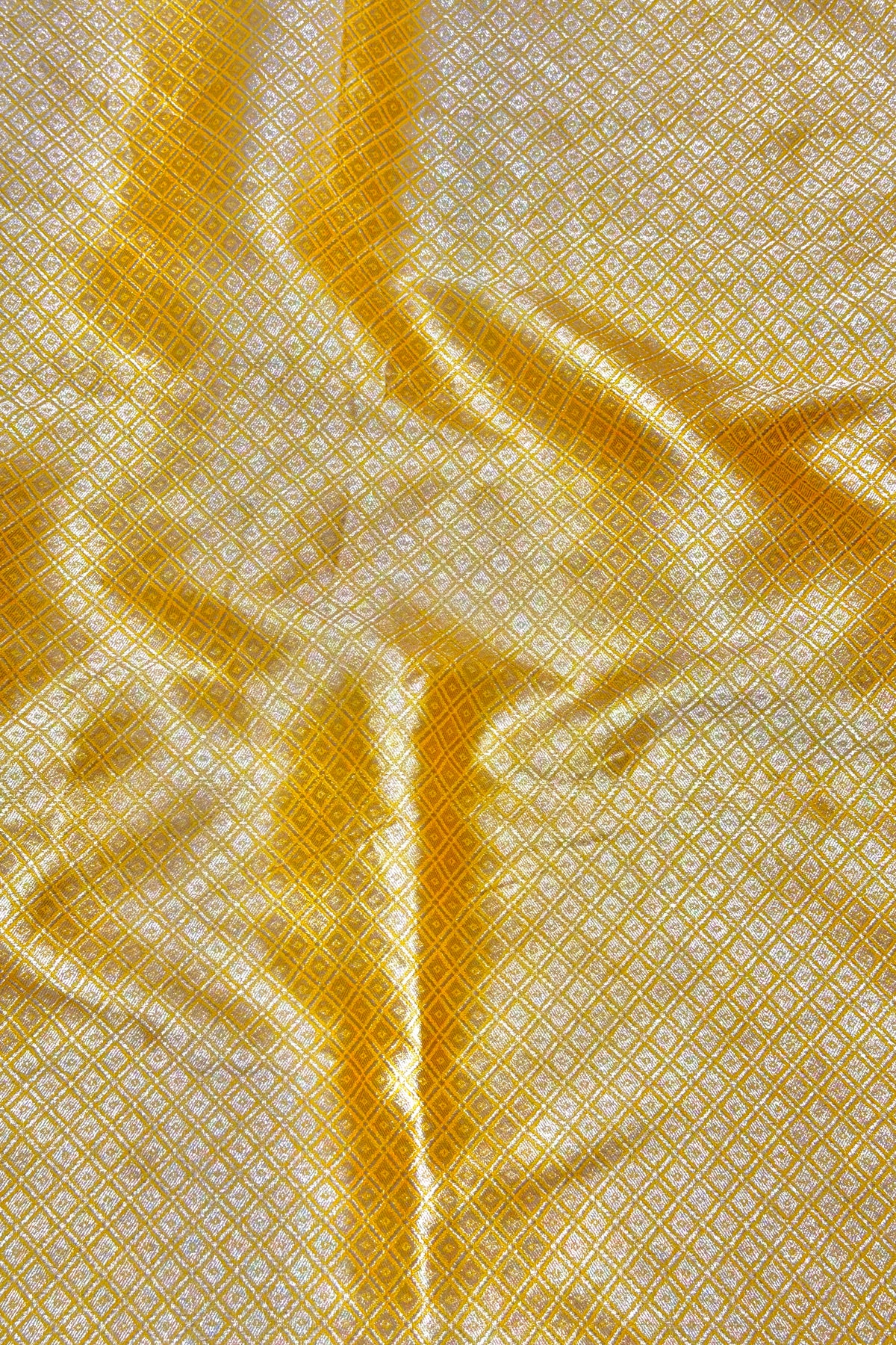 Yellow Banarasi Pure Katan Silk Lehenga