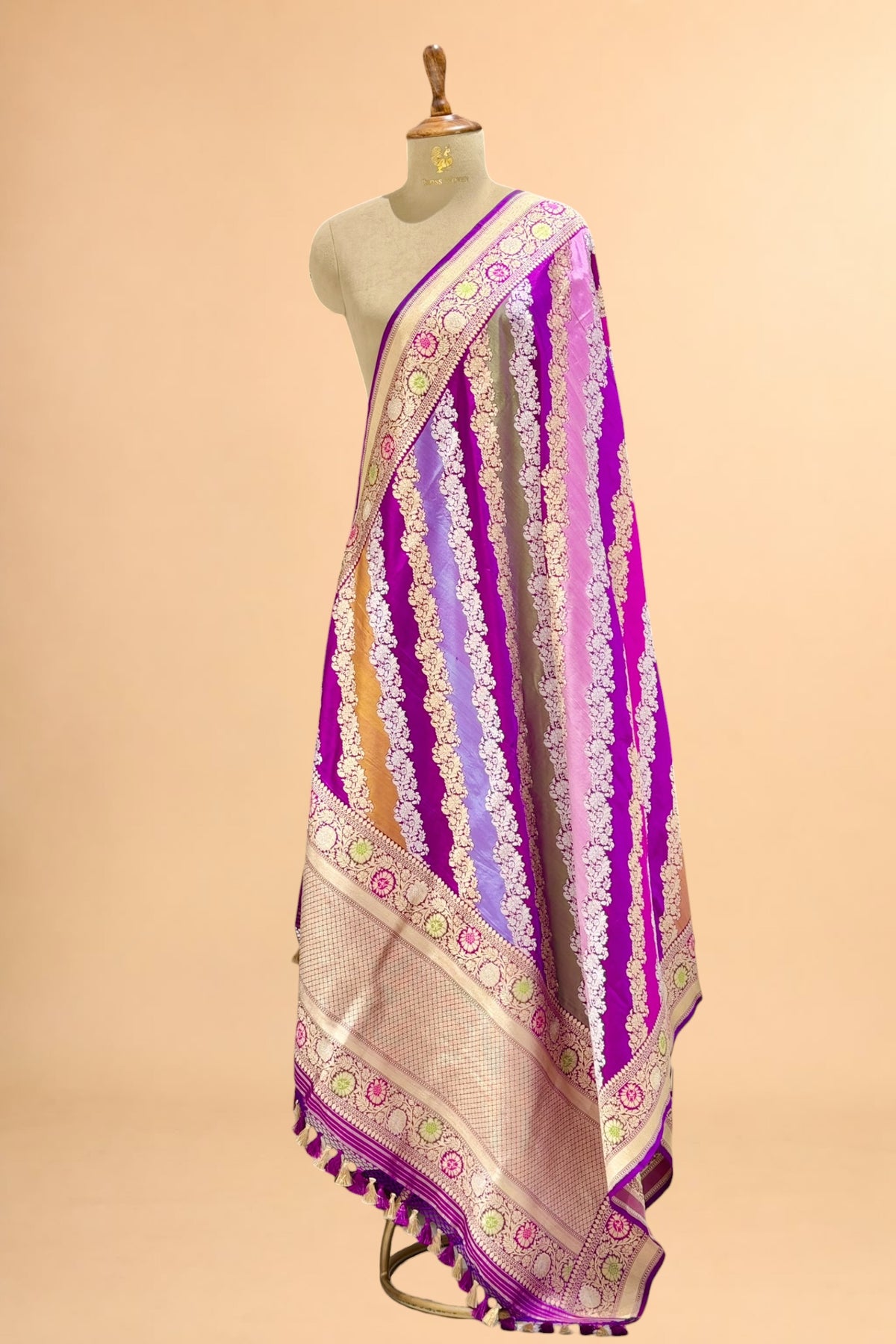 Rangkaat Pure Katan Silk Banarasi Handloom Dupatta