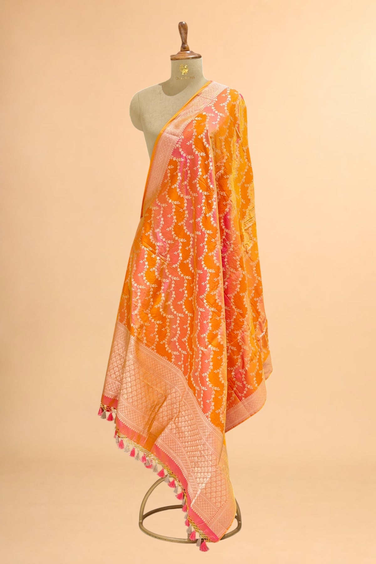 Dual Shade Rangkaat Pure Katan Silk Dupatta 
