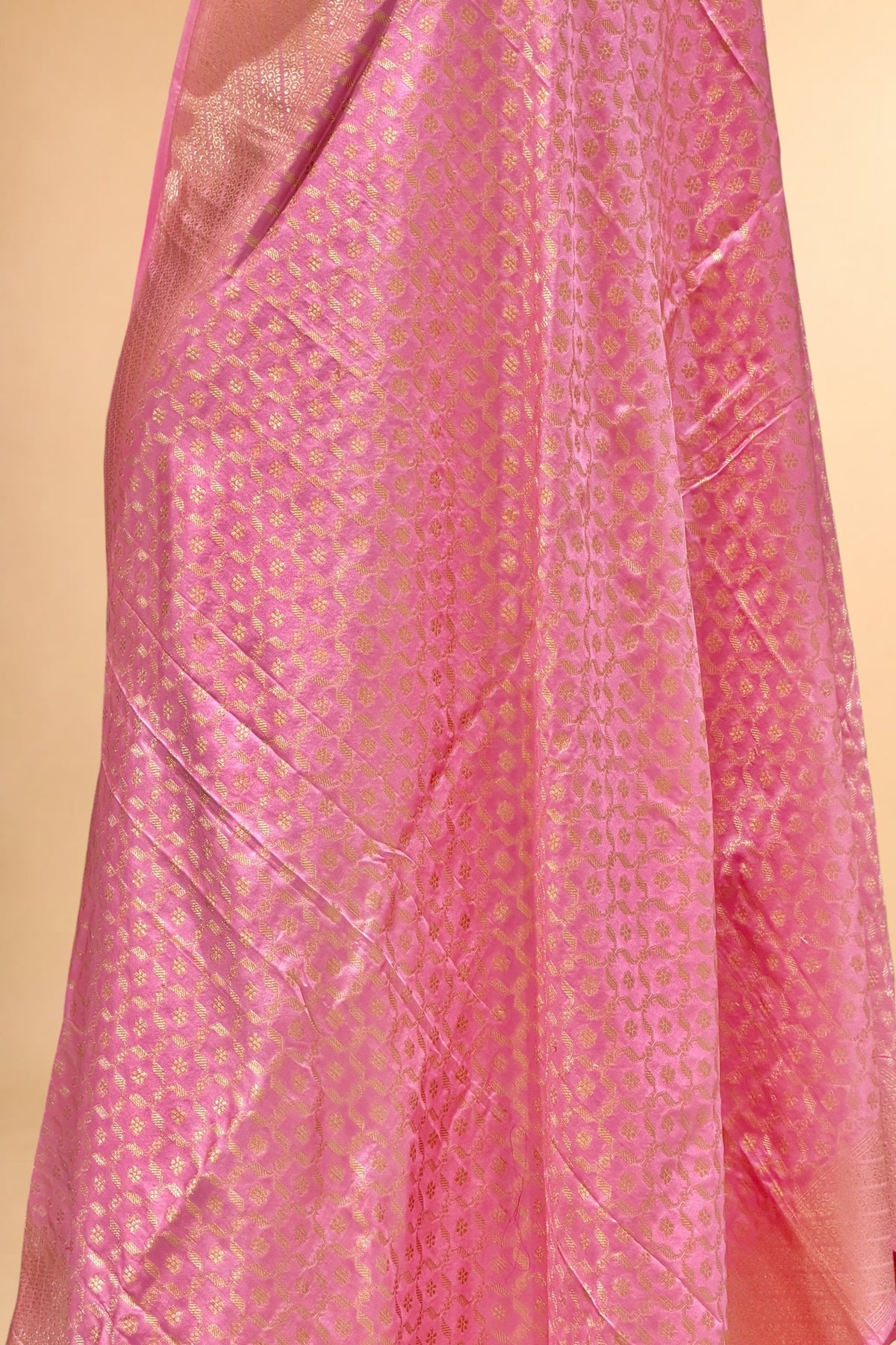 Rose Pink Pure Katan Silk Dupatta 