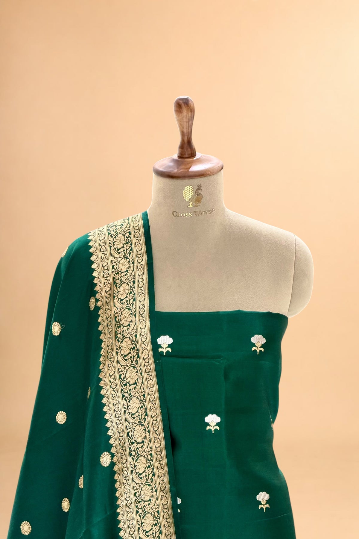 Green Pure Soft Silk Sona - Rupa Suit Set