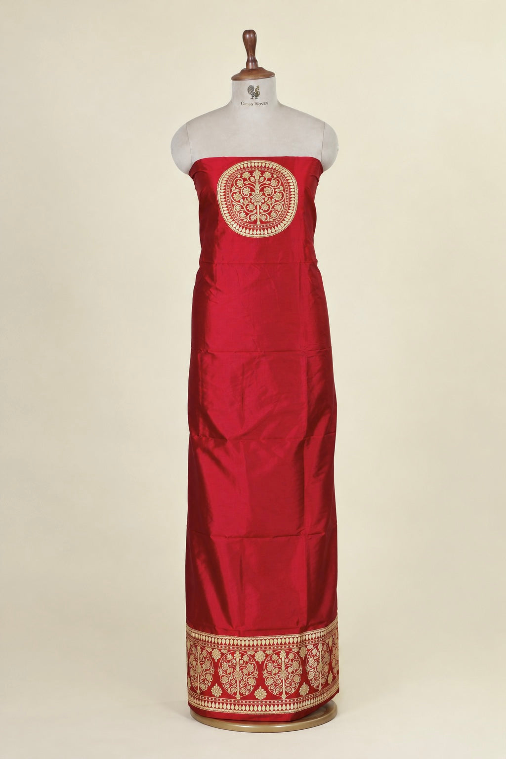Red Katan Silk Co-ord Set