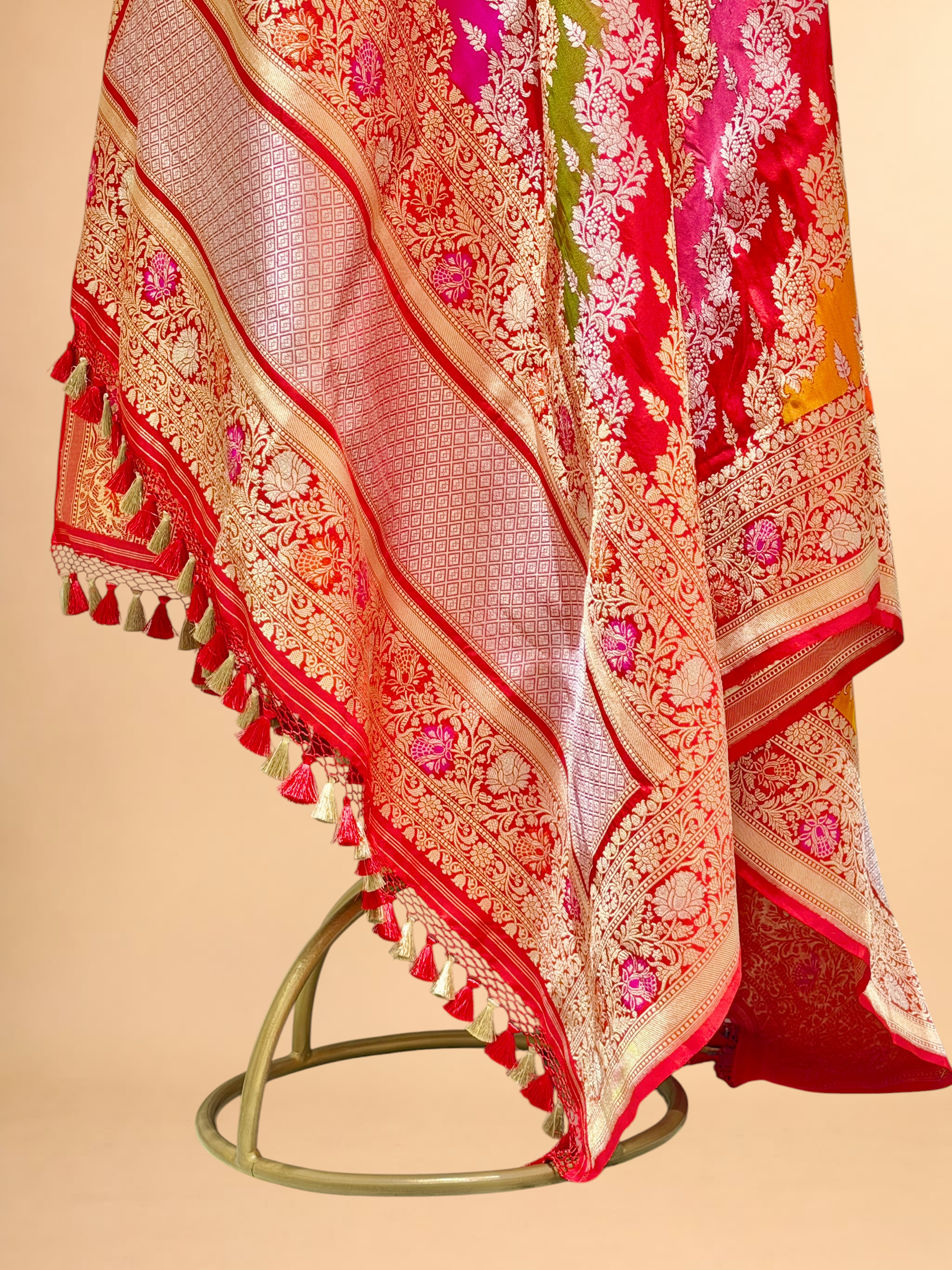 Rangkaat Pure Katan Silk Banarasi Handloom Dupatta