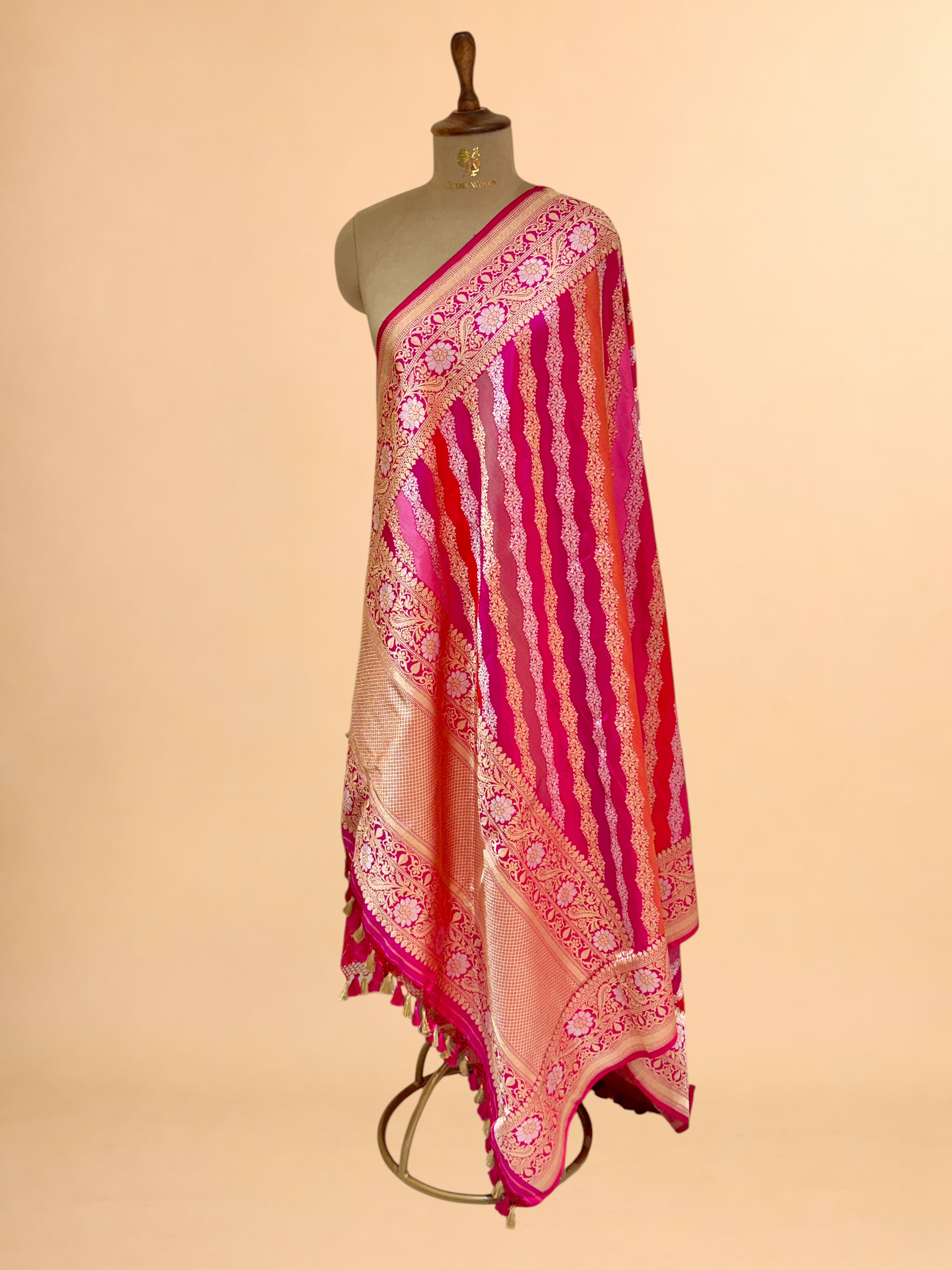 Rangkaat Pure Katan Silk Banarasi Handloom Dupatta