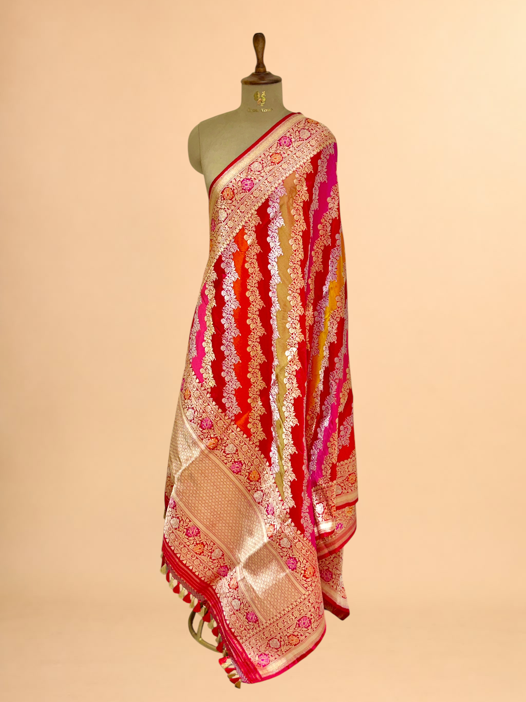 Rangkaat Pure Katan Silk Banarasi Handloom Dupatta