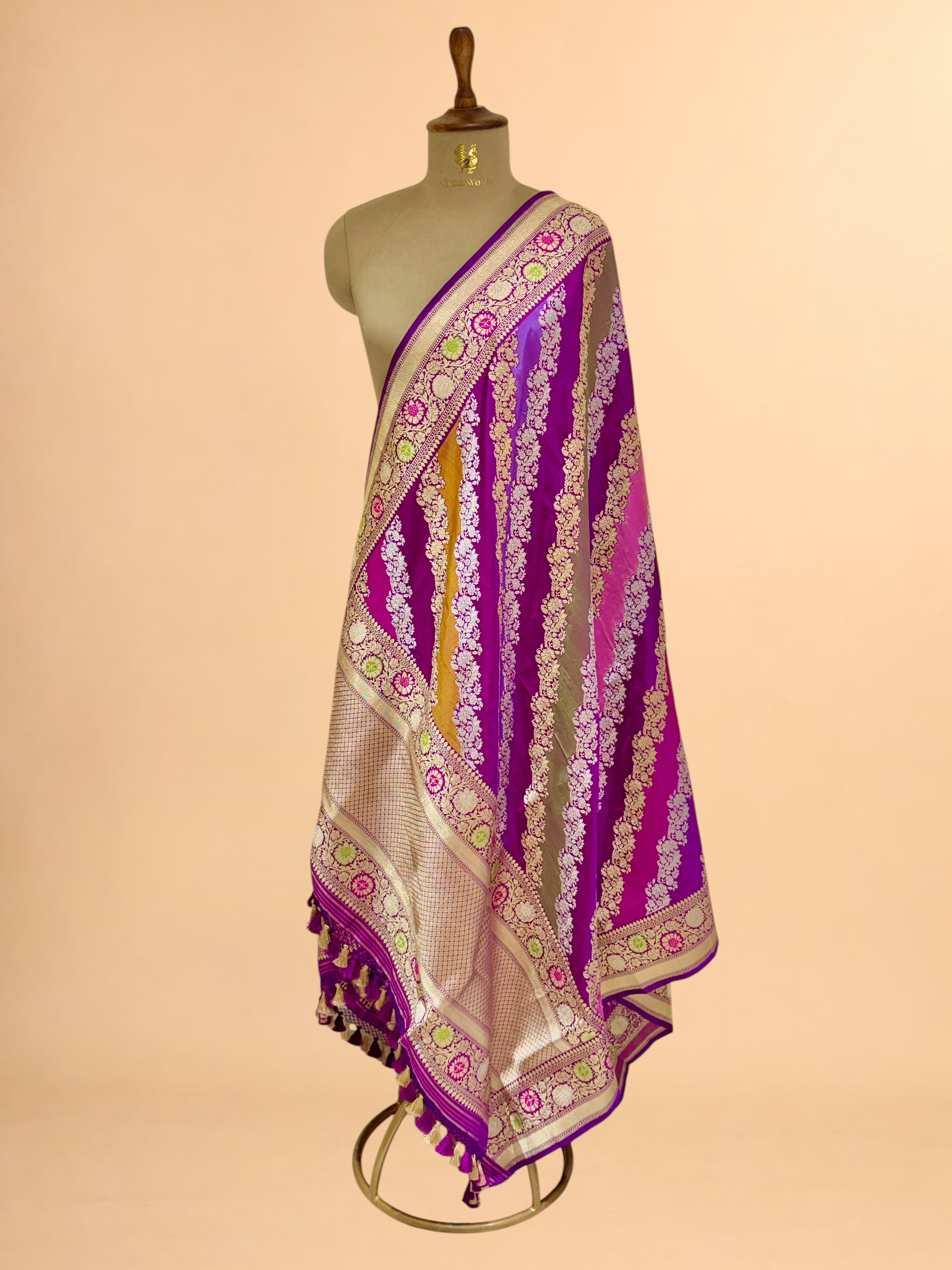 Rangkaat Pure Katan Silk Banarasi Handloom Dupatta