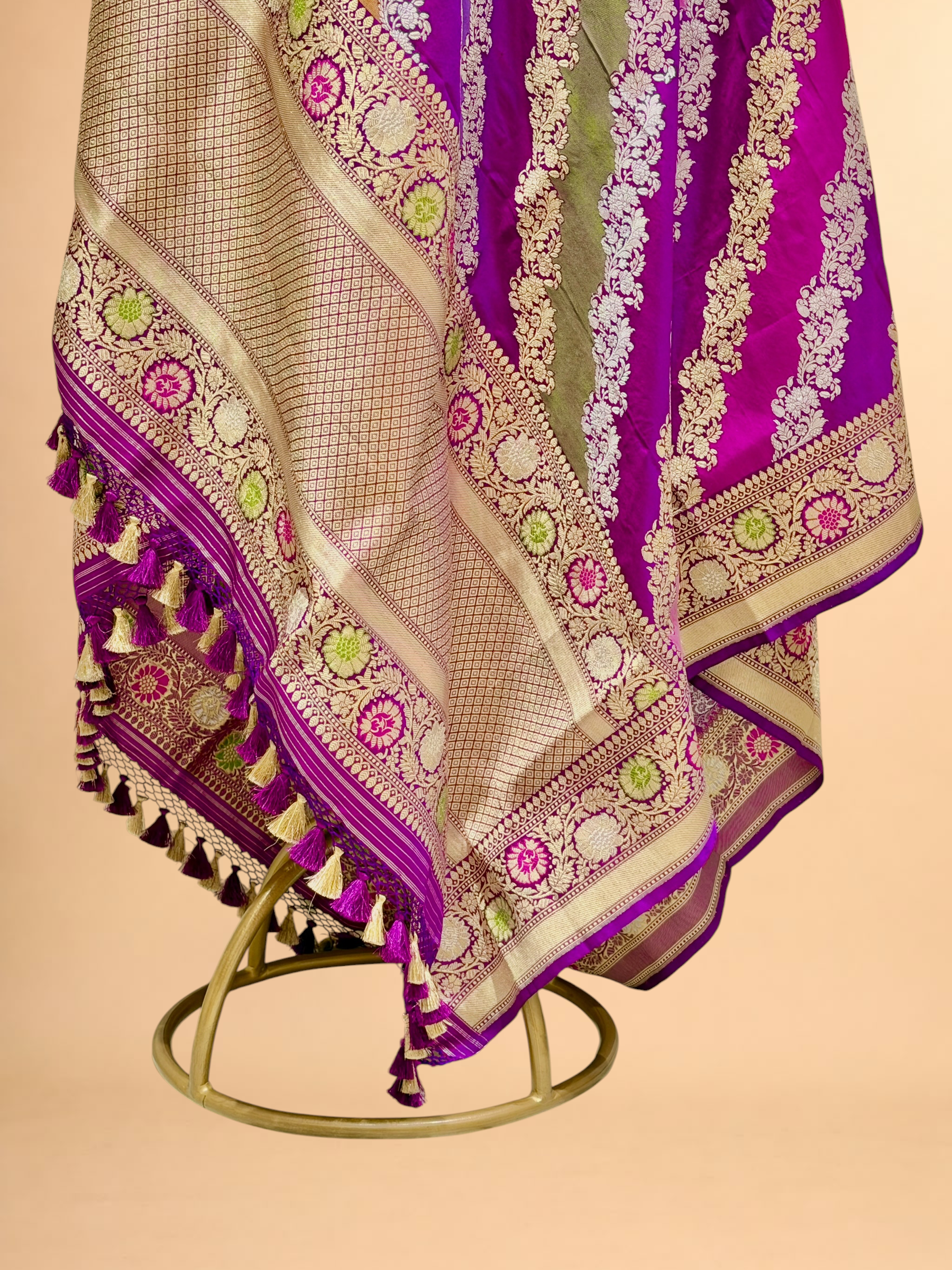Rangkaat Pure Katan Silk Banarasi Handloom Dupatta