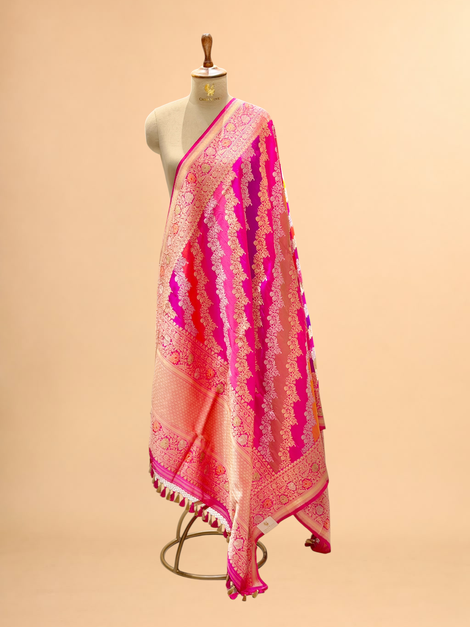 Rangkaat Pure Katan Silk Banarasi Handloom Dupatta