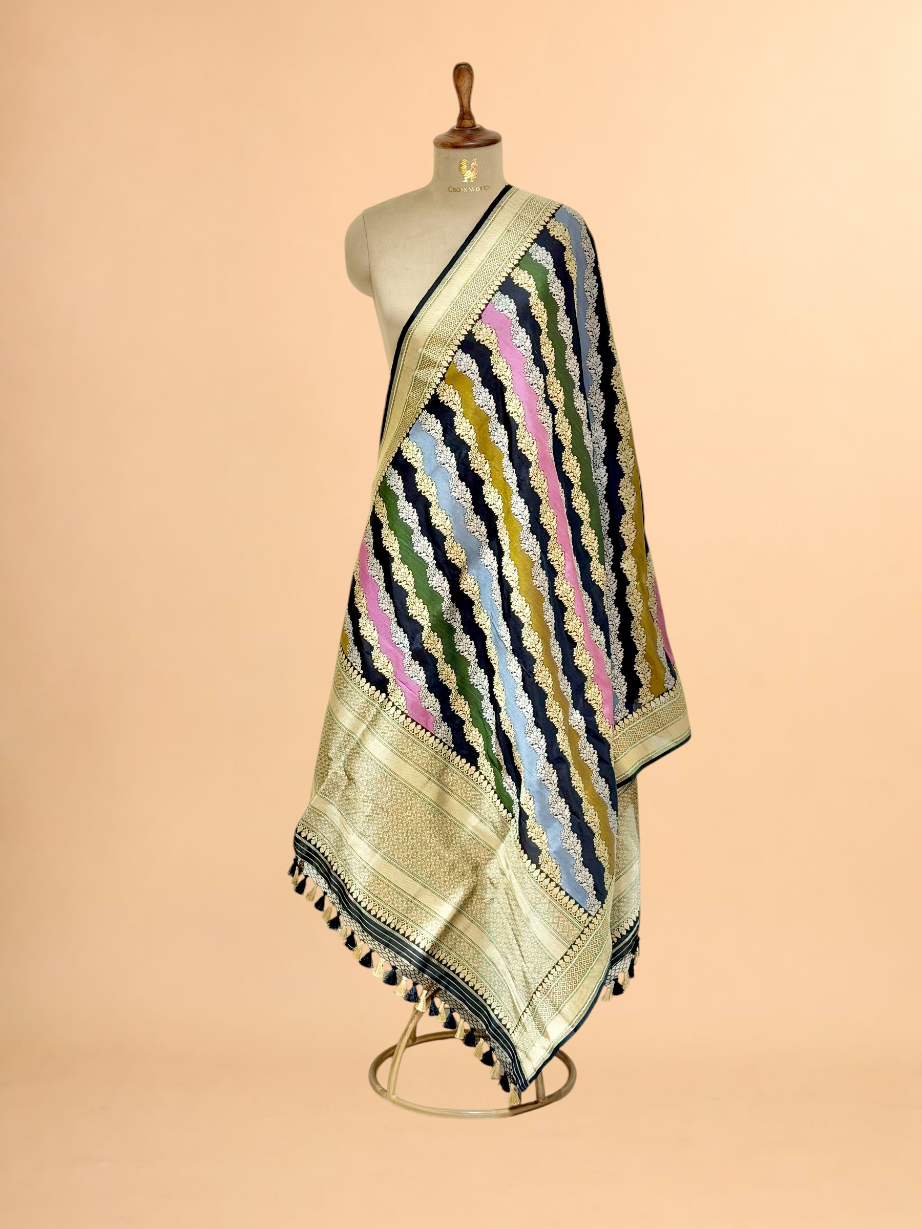 Rangkaat Pure Katan Silk Banarasi Handloom Dupatta