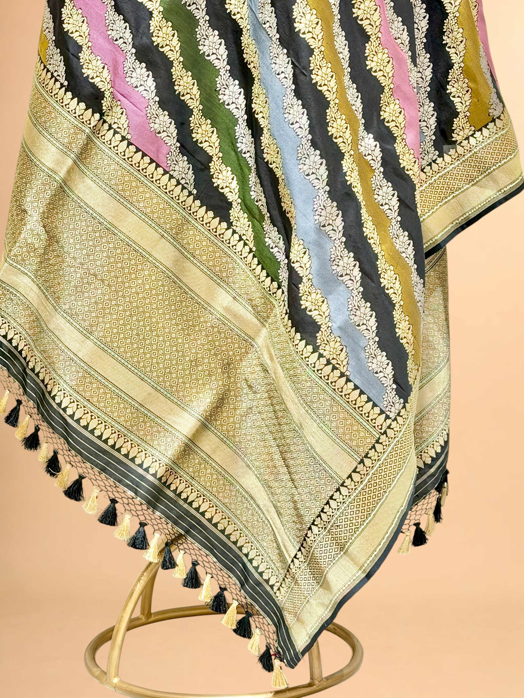 Rangkaat Pure Katan Silk Banarasi Handloom Dupatta