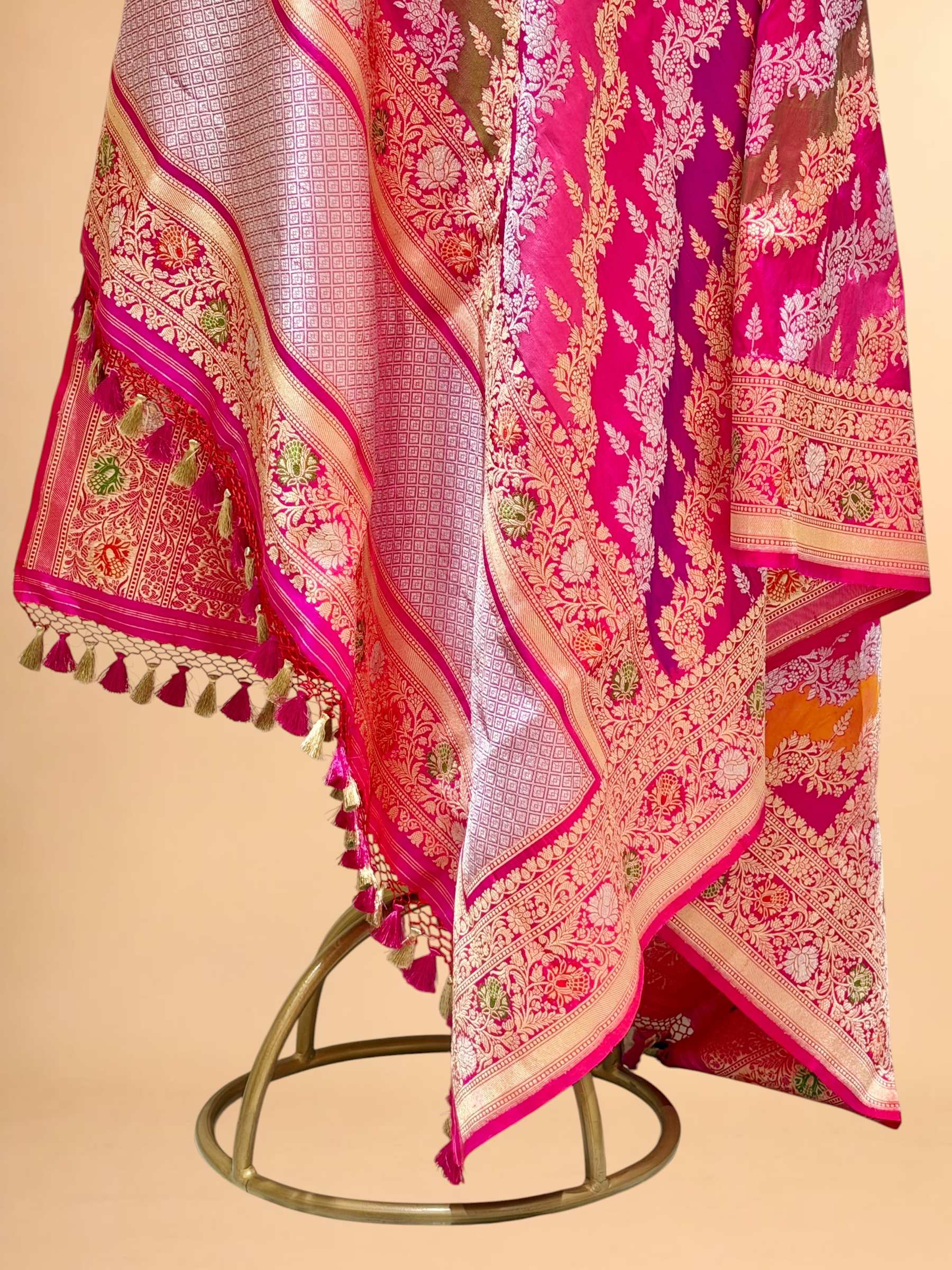 Rangkaat Pure Katan Silk Banarasi Handloom Dupatta