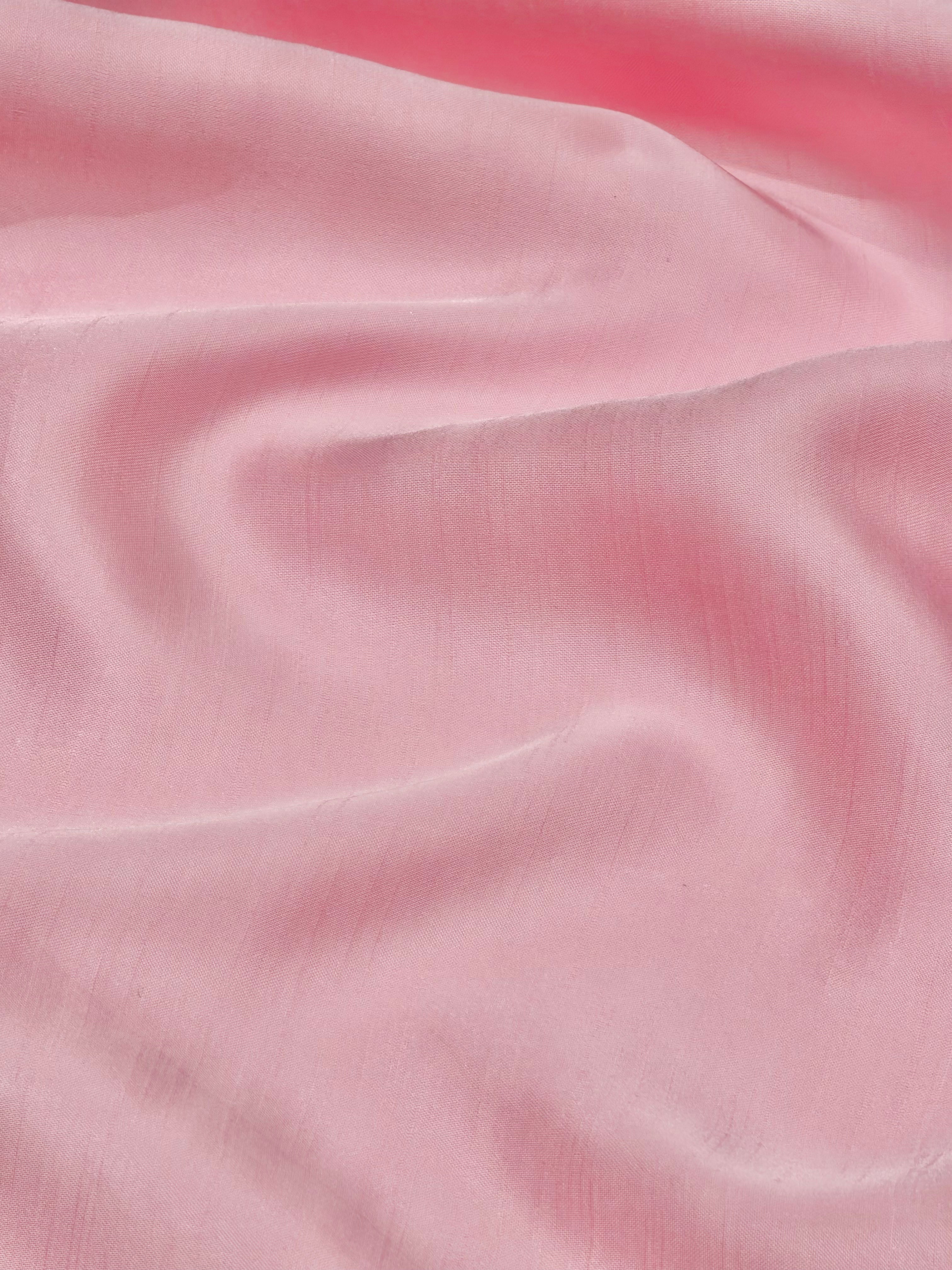 Blush Pink Muslin Silk Fabric