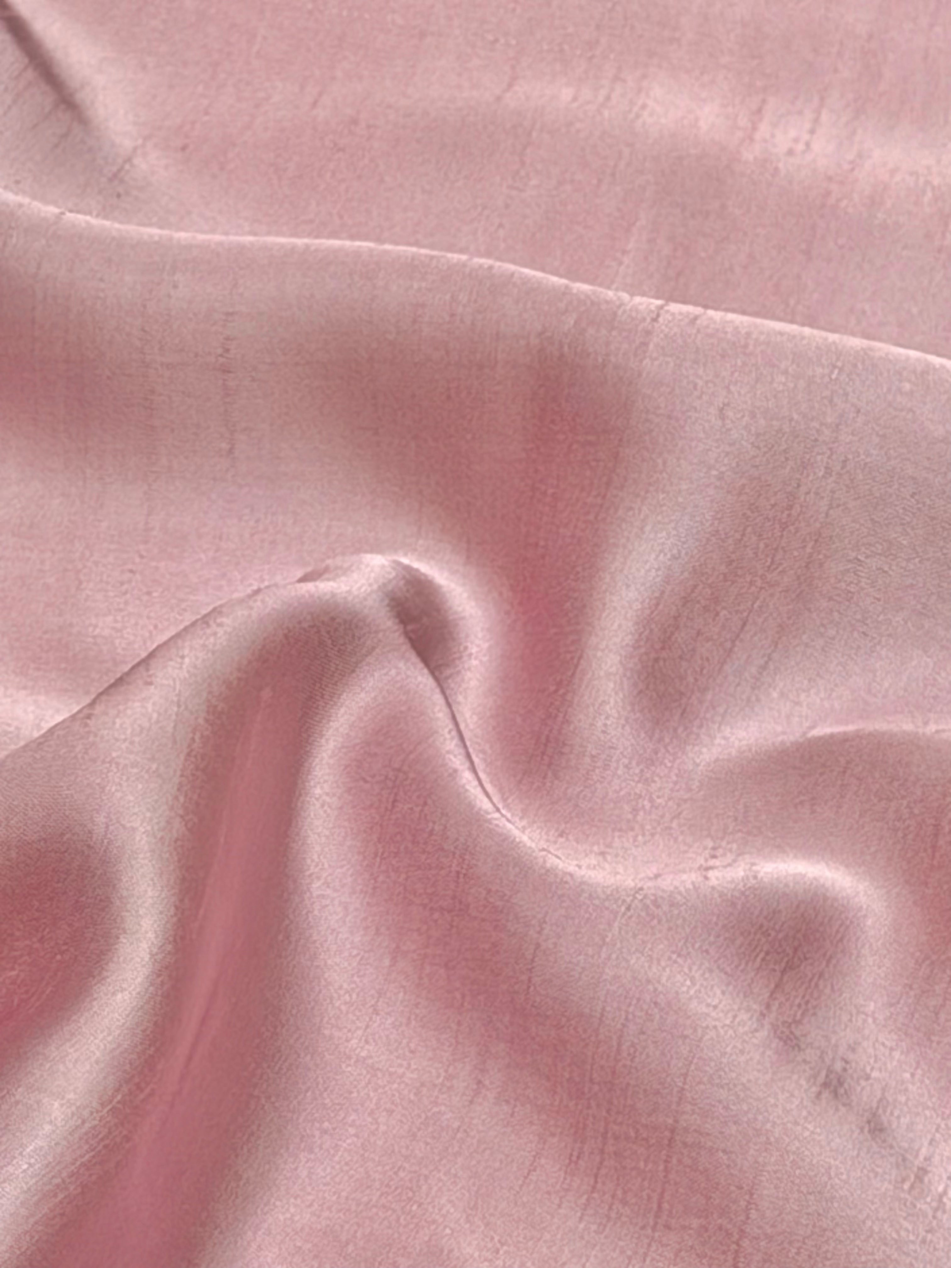 Lavender Grey Muslin Silk Fabric