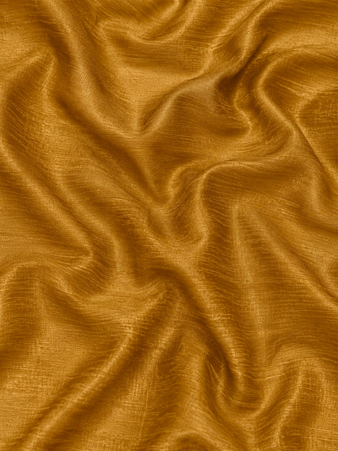 Golden Mustard Raw Silk Fabric